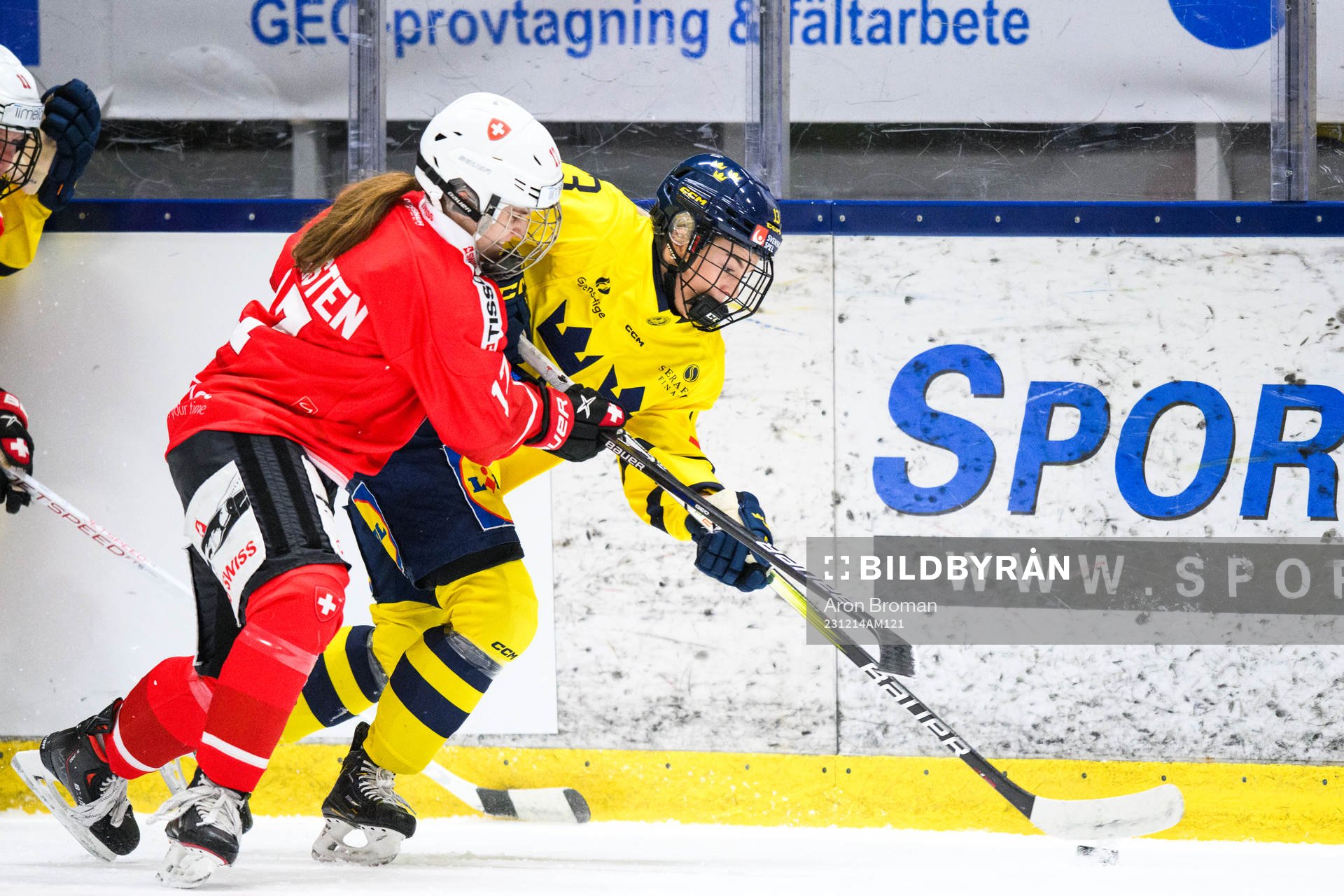 Schweizs Lara Christen och Sveriges Wilma Sundin