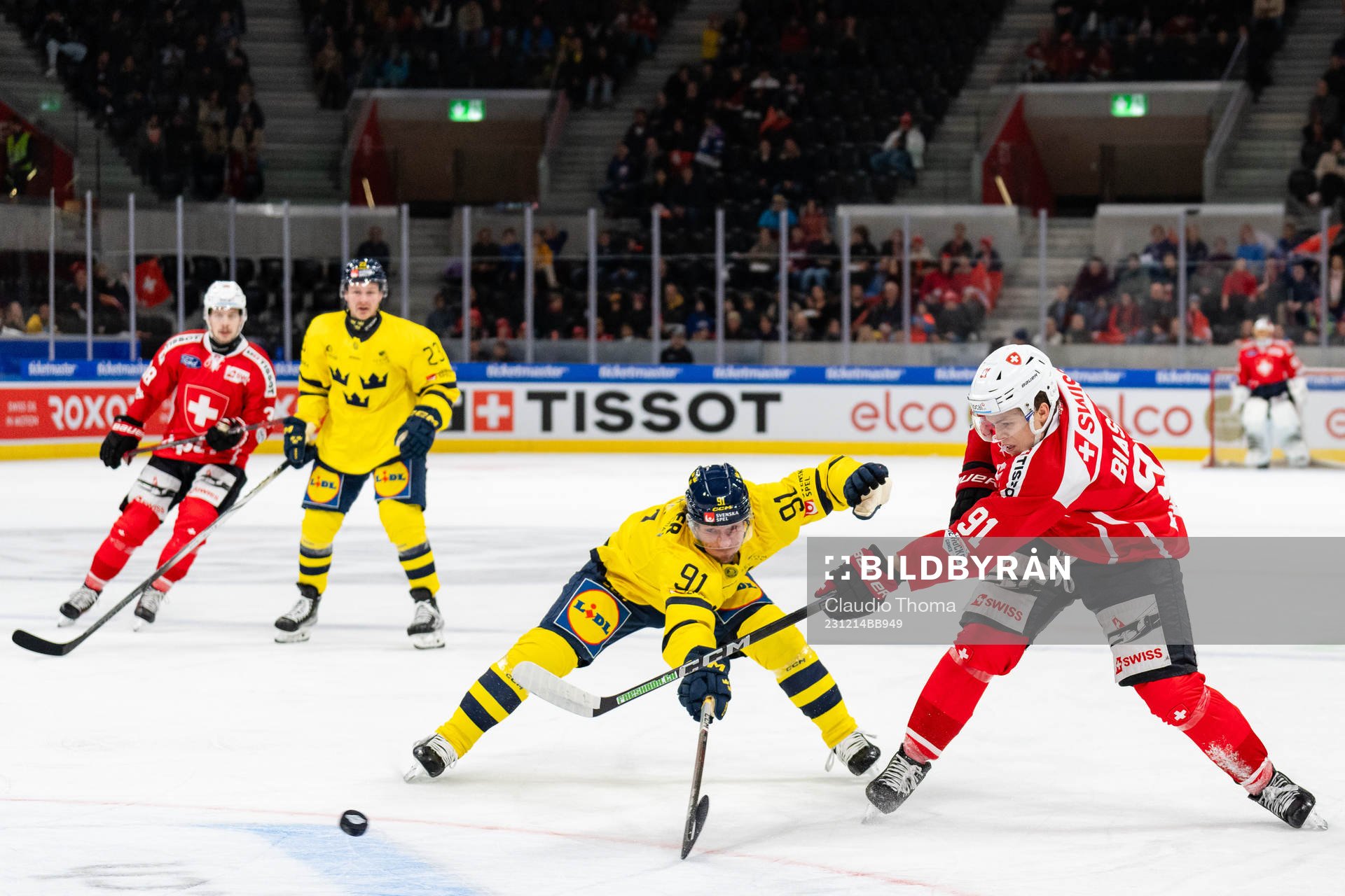 Jesper Olofsson of Sweden and Attilio Biasca of Switzerland