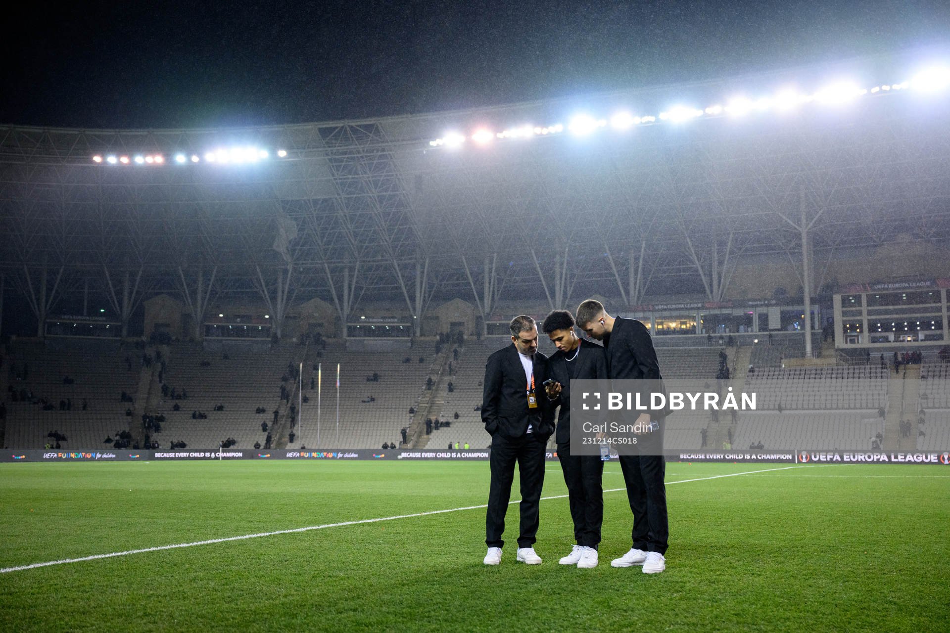 Hristijan Cvetkovski, Momodou Lamin Sonko and goalkeeper
