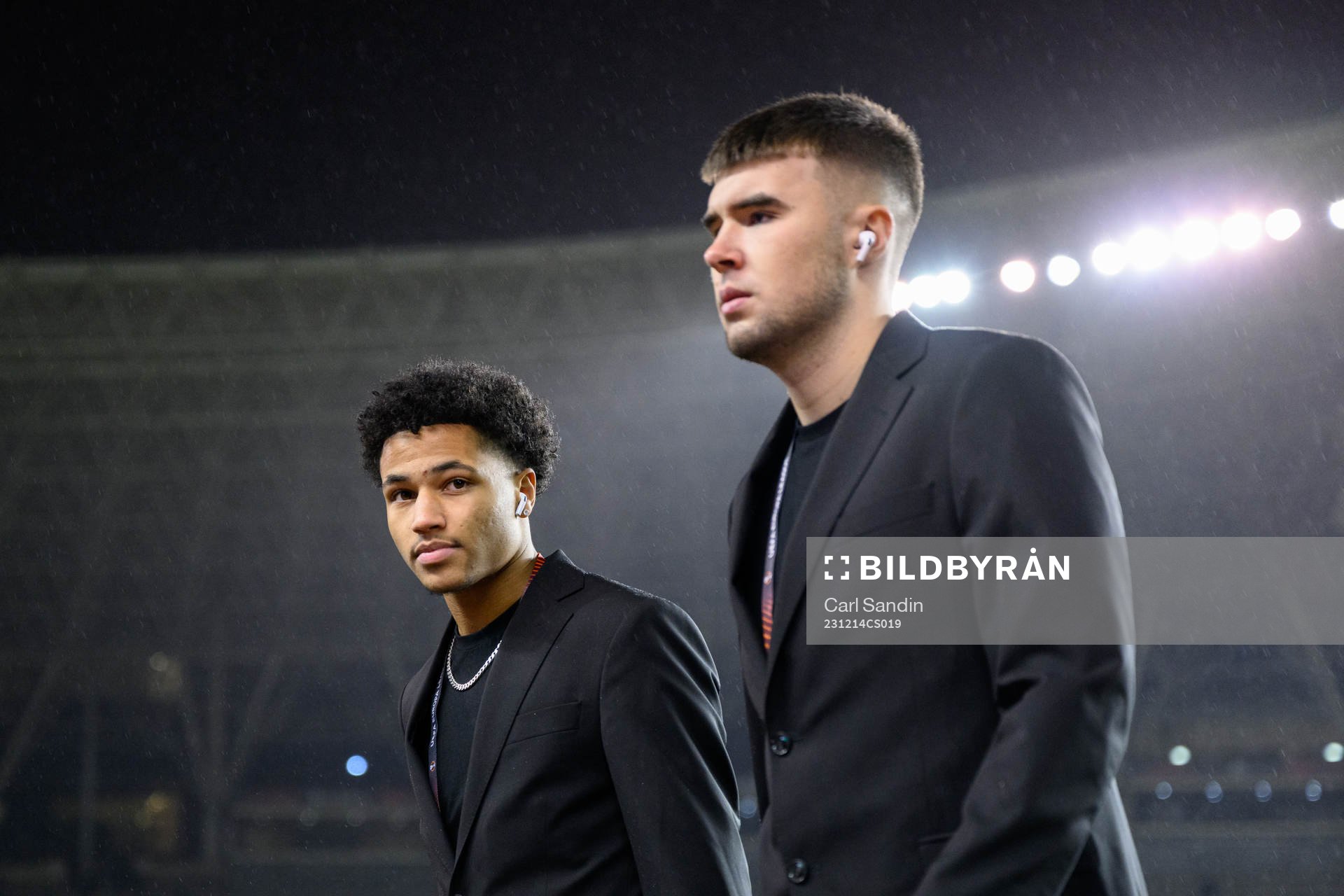 Momodou Lamin Sonko and goalkeeper Sebastian Banozic of