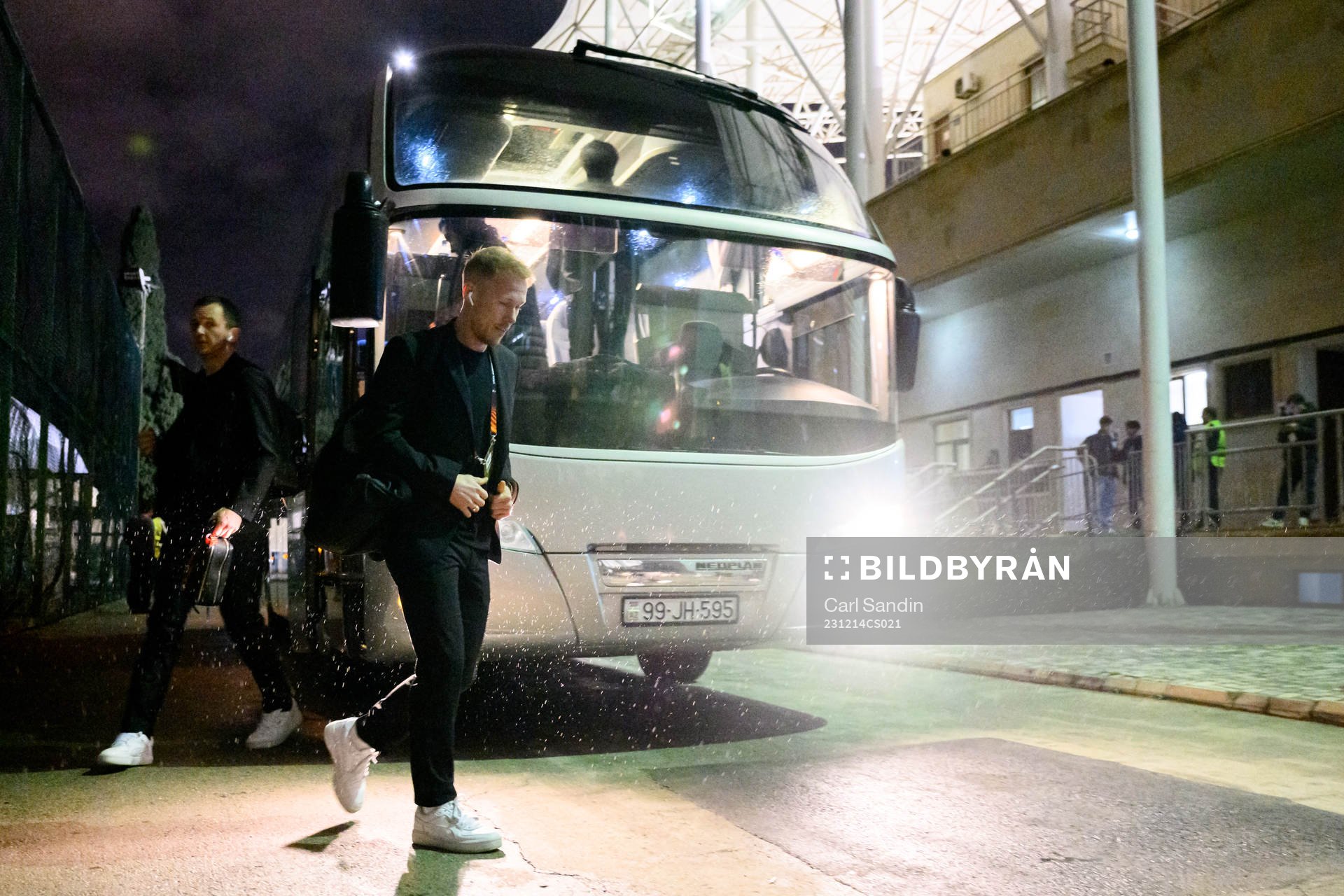 Mikkel Rygaard Jensen of Häcken ahead of the UEFA Europa League match between Qarabag and Häcken on December 14, 2023 in Baku. 