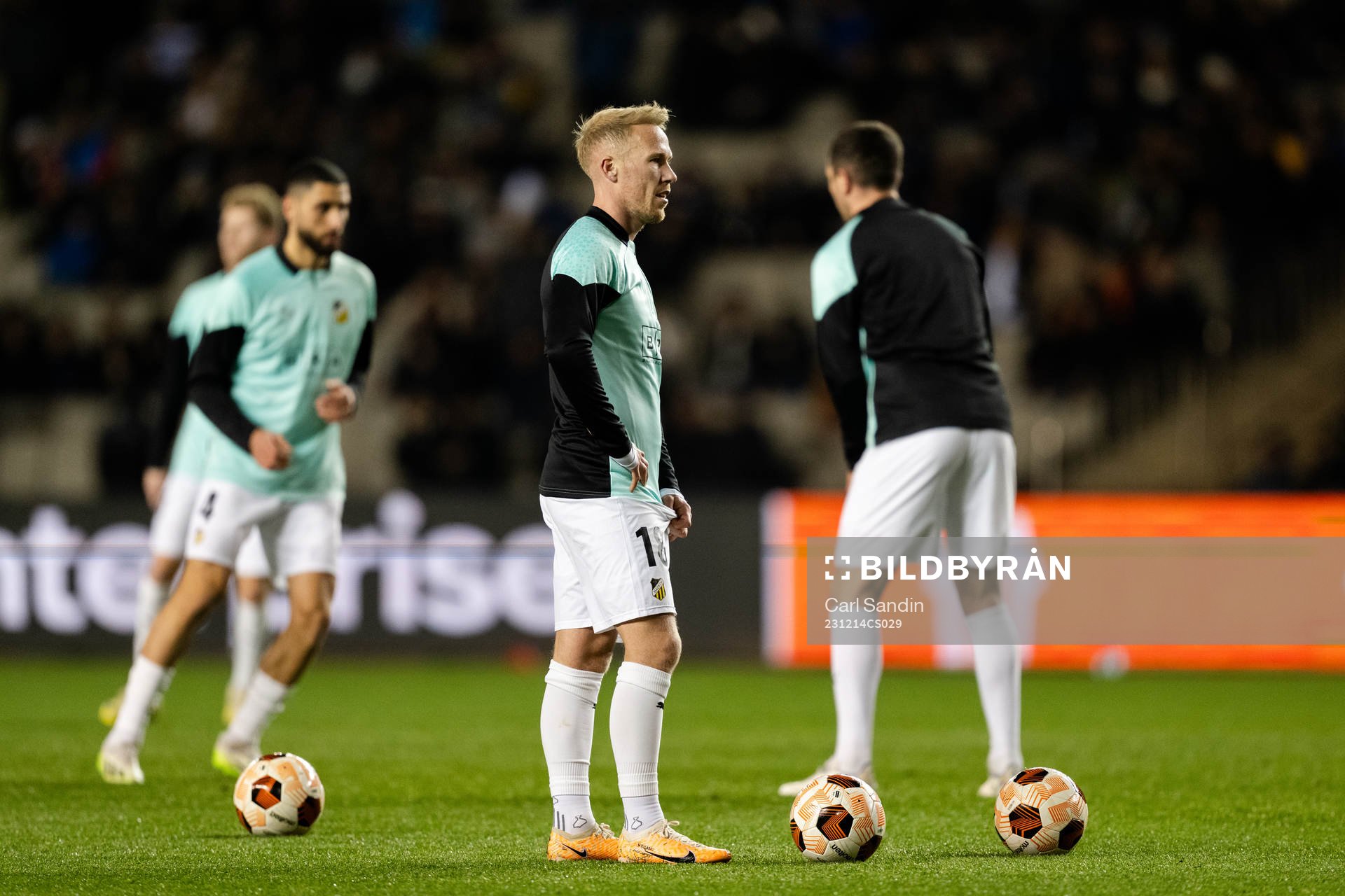 Mikkel Rygaard Jensen of Häcken ahead of the UEFA Europa League match between Qarabag and Häcken on December 14, 2023 in Baku. 