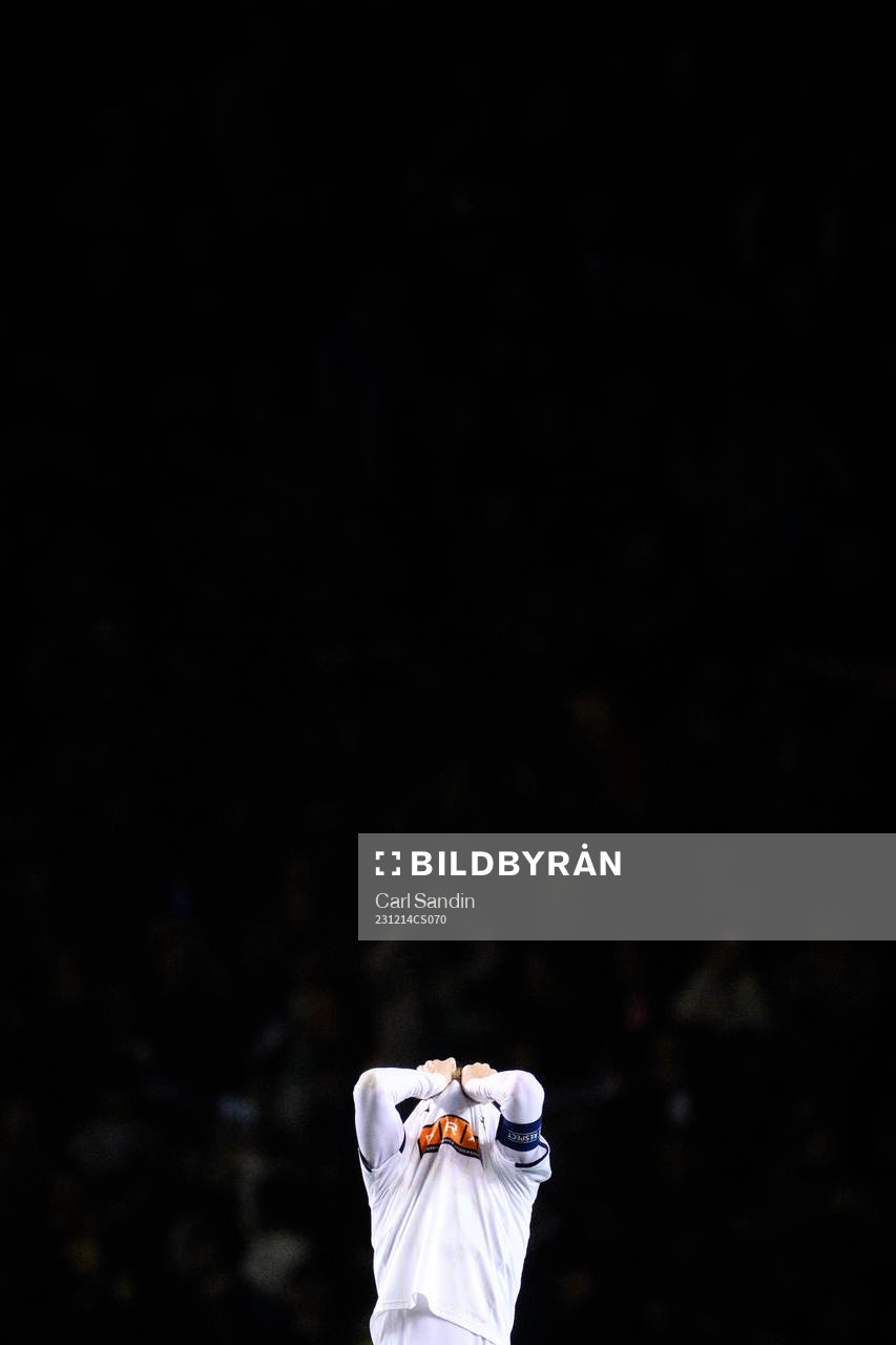 Samuel Gustafson of Häcken looks dejected