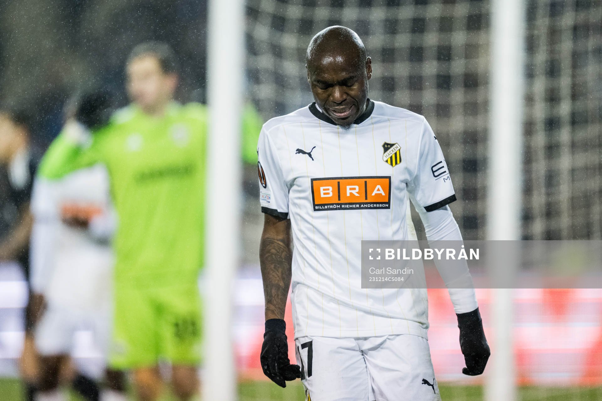 Edward Chilufya of Häcken looks dejected