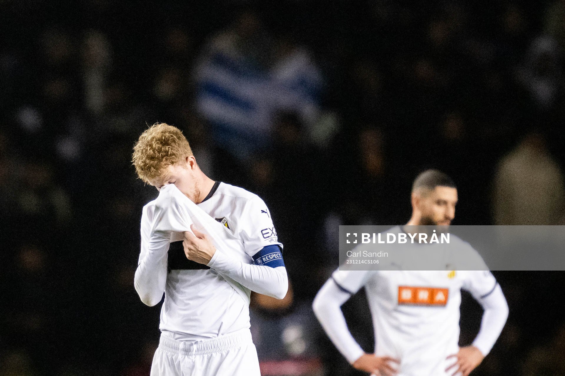 Samuel Gustafson of Häcken looks dejected