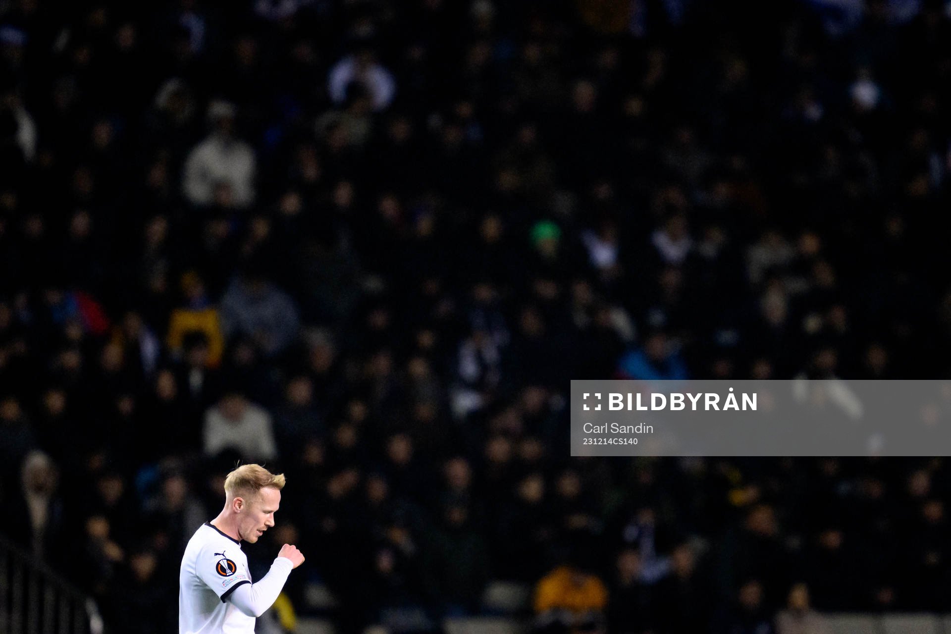 Mikkel Rygaard Jensen of Häcken looks dejected
