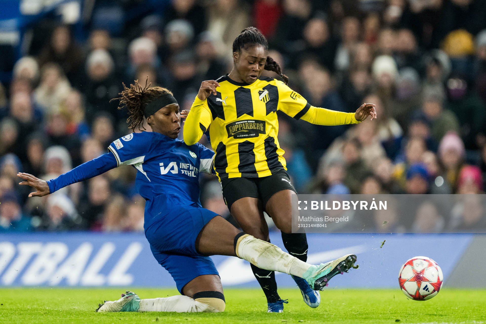 Kadeisha Buchanan of Chelsea and Monica Jusu Bah of Häcken