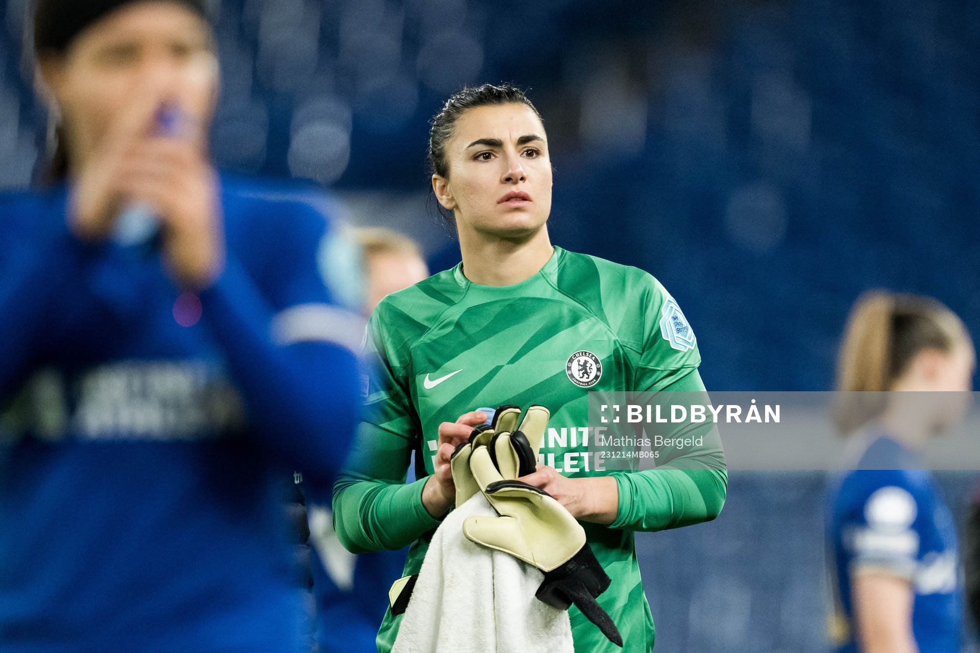 Goalkeeper Zecira Musovic of Chelsea looks dejected