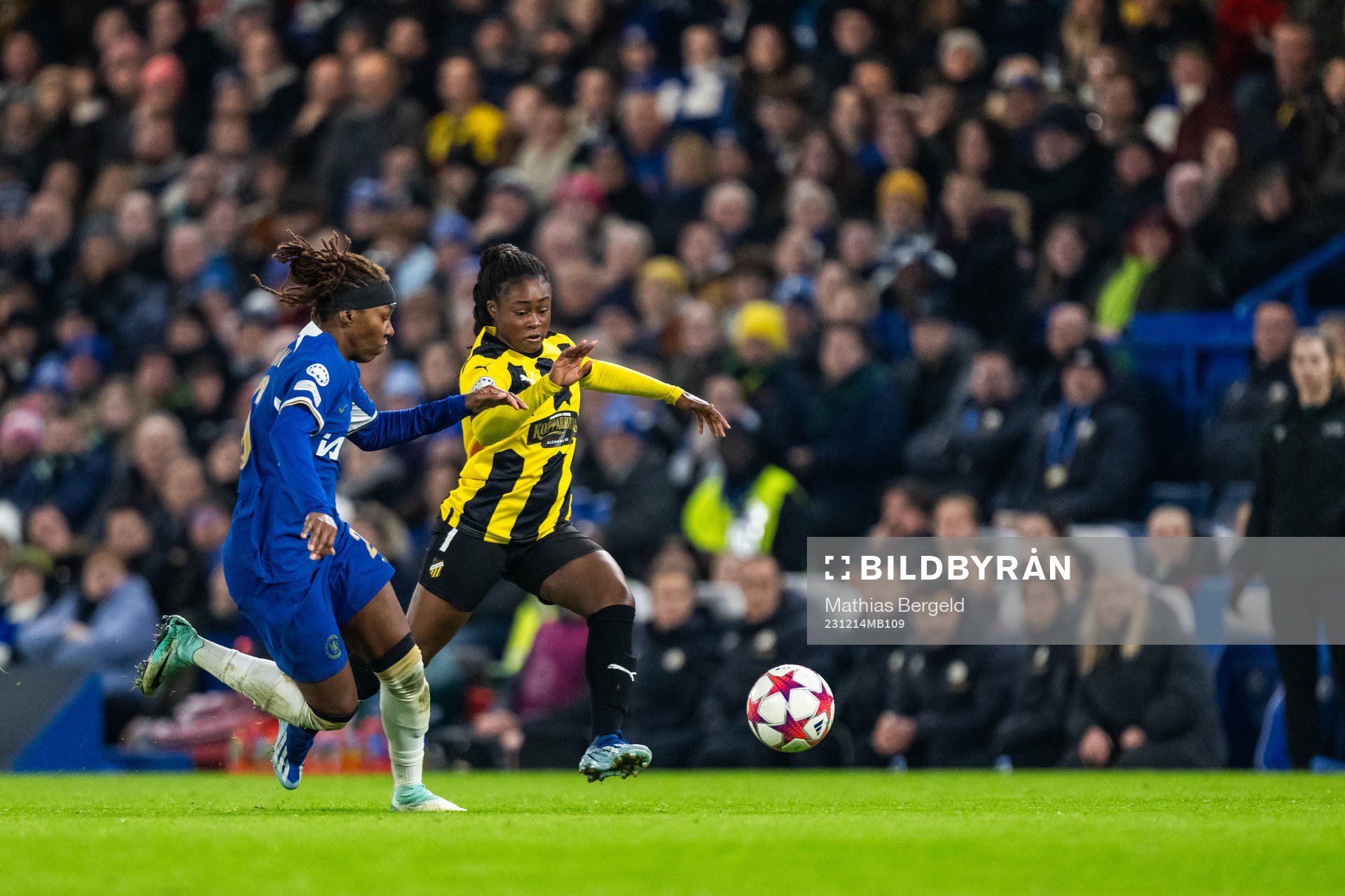 Kadeisha Buchanan of Chelsea and Monica Jusu Bah of Häcken