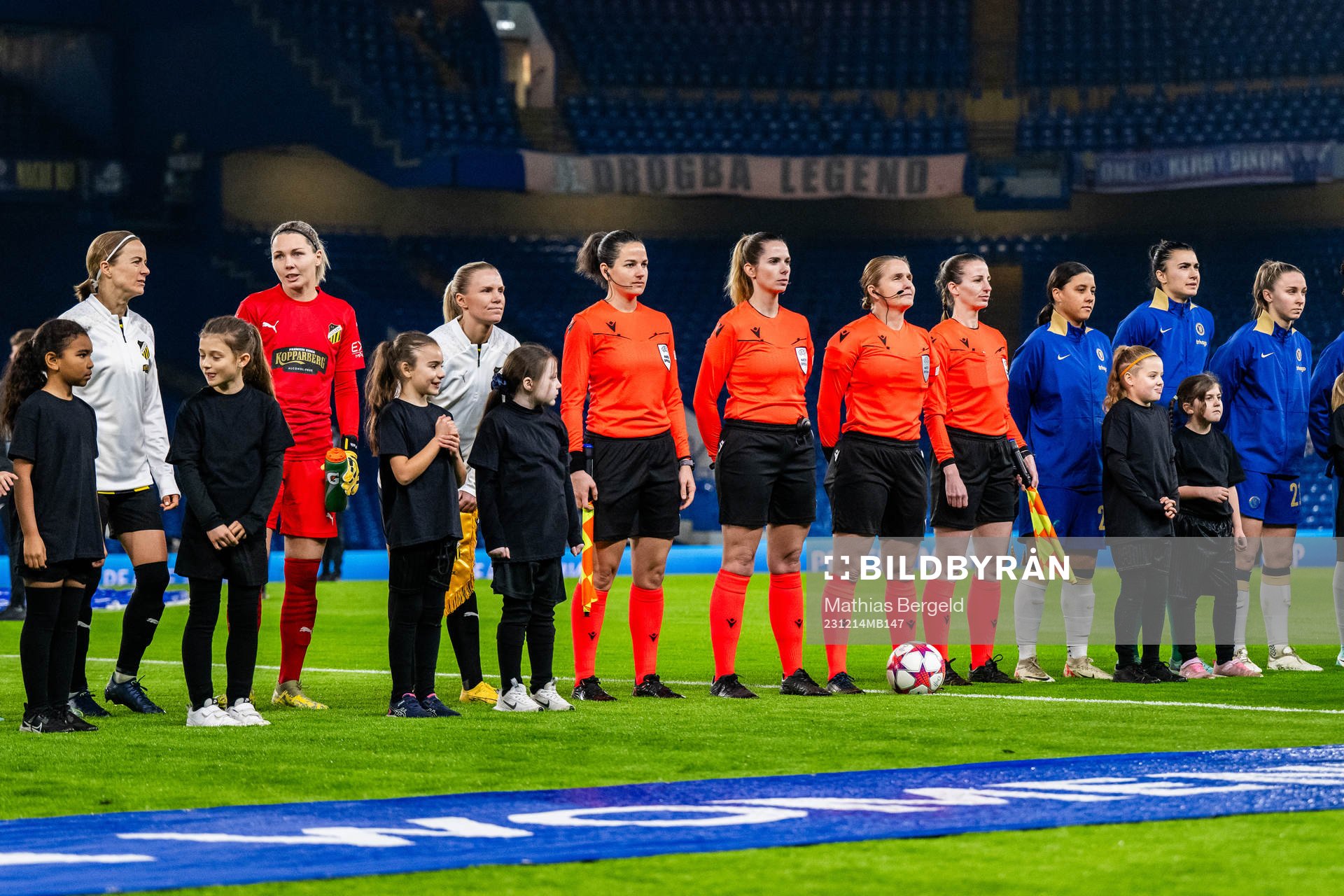 Aivi Luik, goalkeeper Jennifer Falk and Josefine Rybrink of