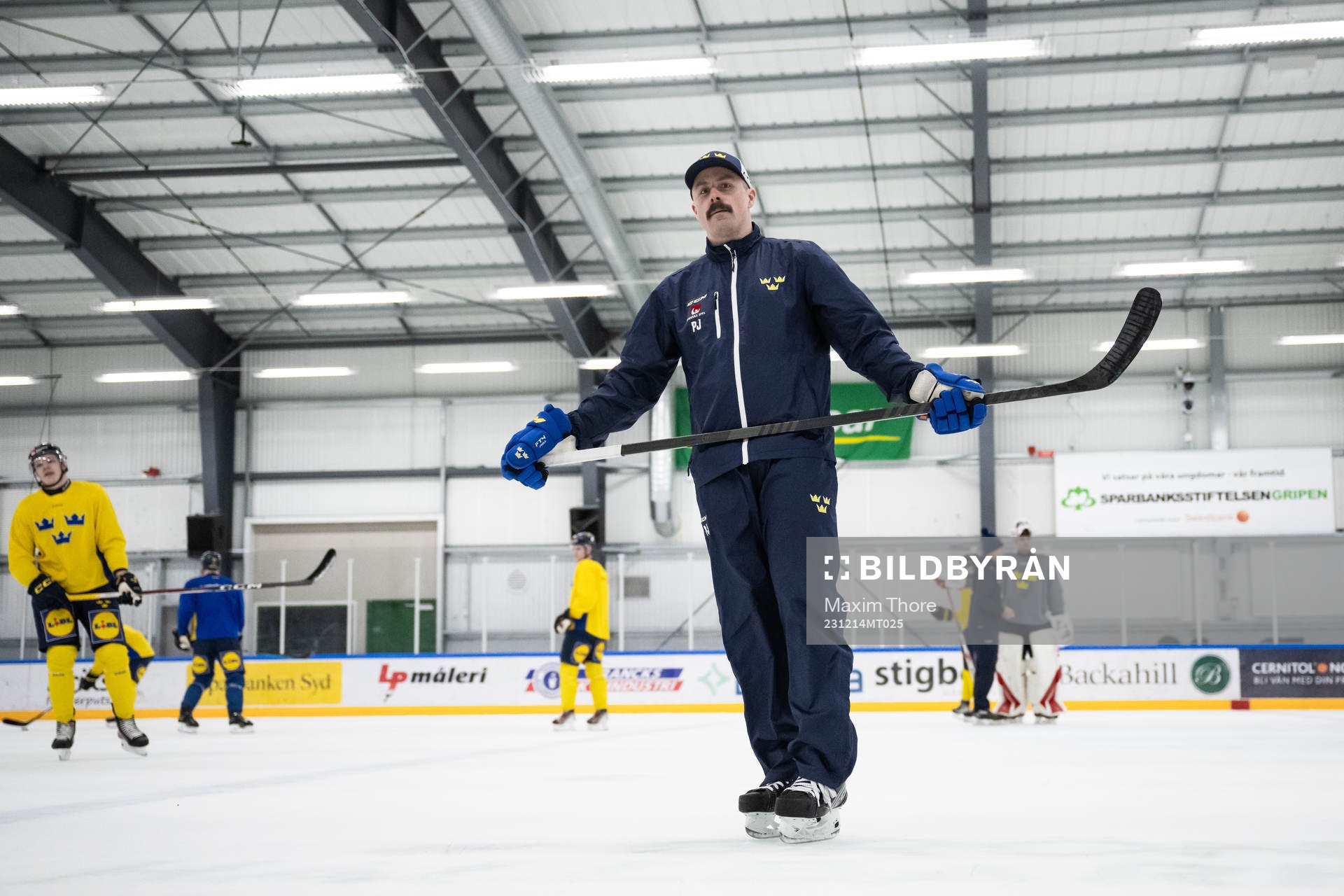 Assistant coach Pierre Johnsson of the Swedish under-20