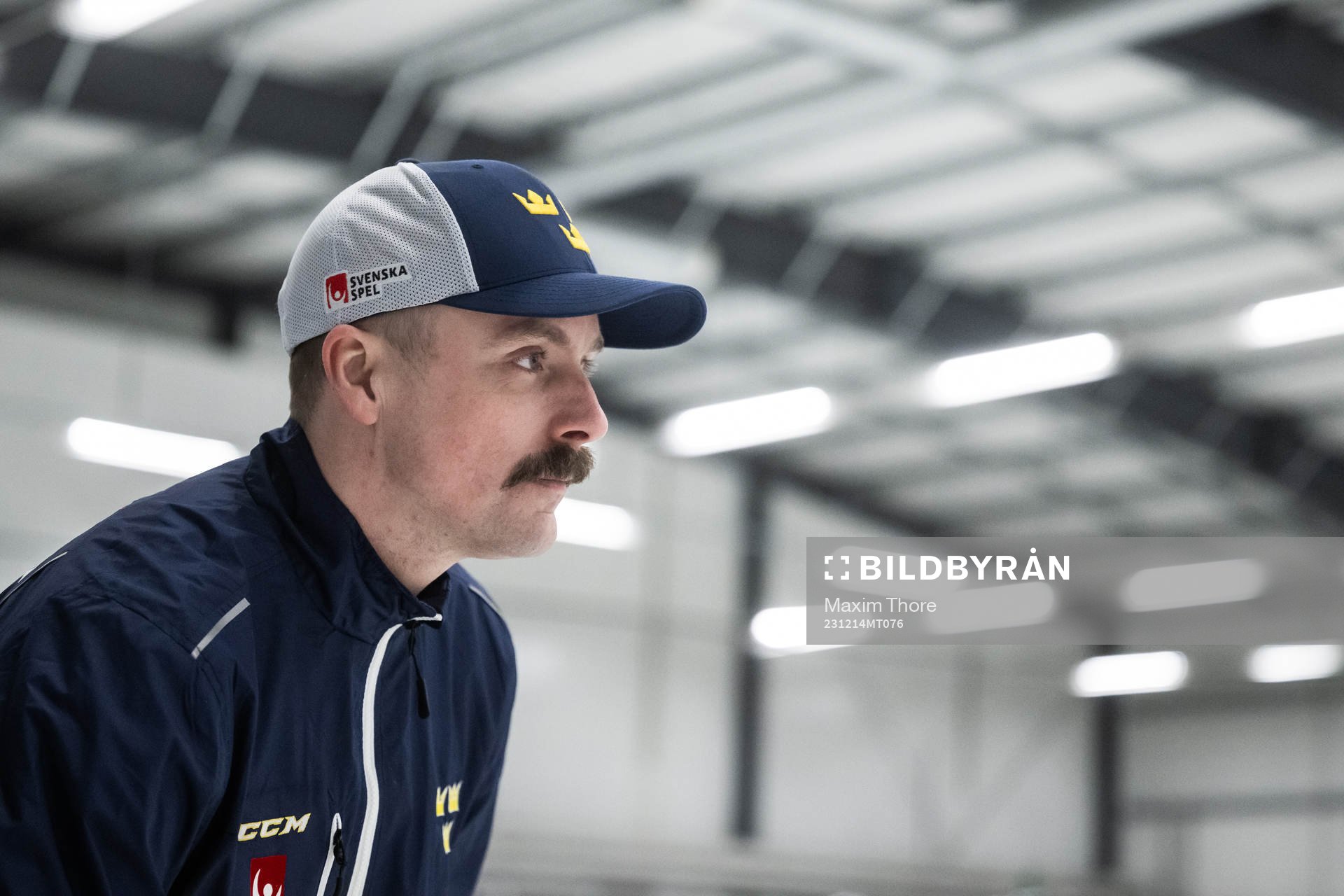 Assistant coach Pierre Johnsson of the Swedish under-20