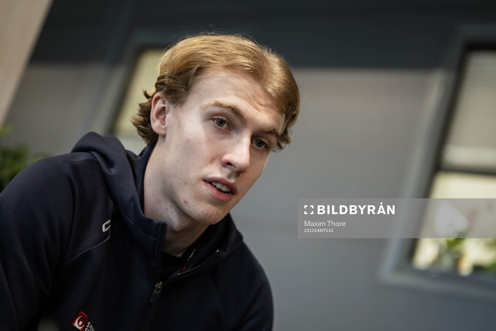 Jonathan Lekkerimäki of the Swedish under-20 national ice
