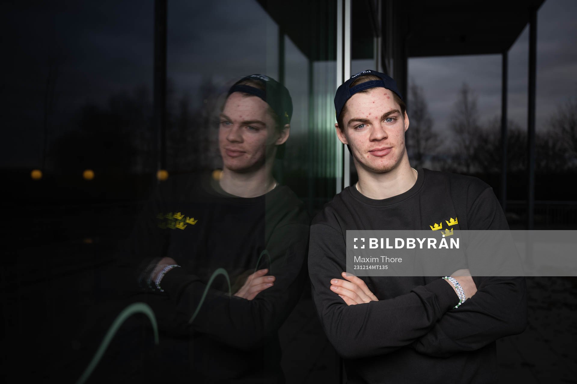 Oskar Pettersson of the Swedish under-20 national ice