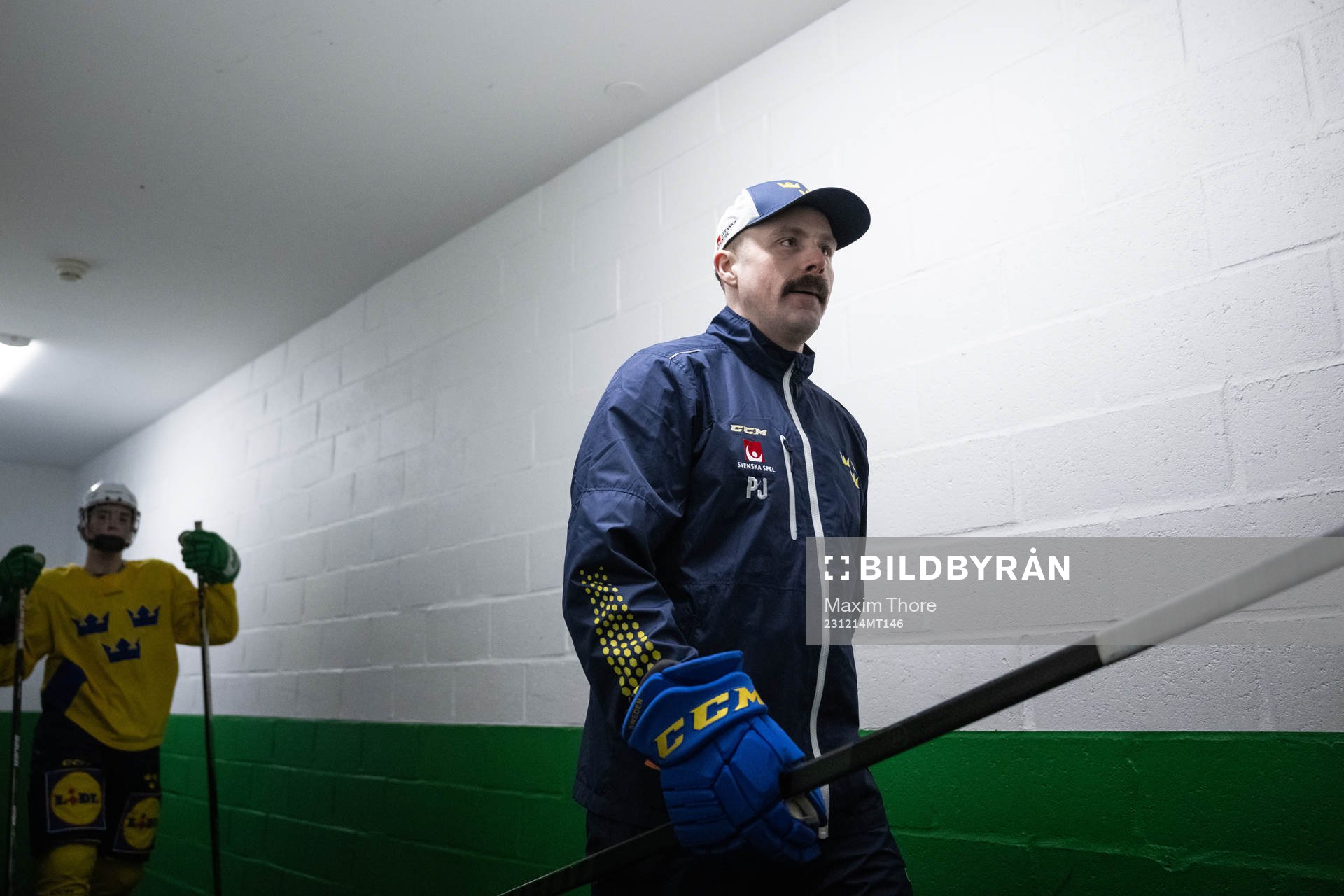 Assistant coach Pierre Johnsson of the Swedish under-20