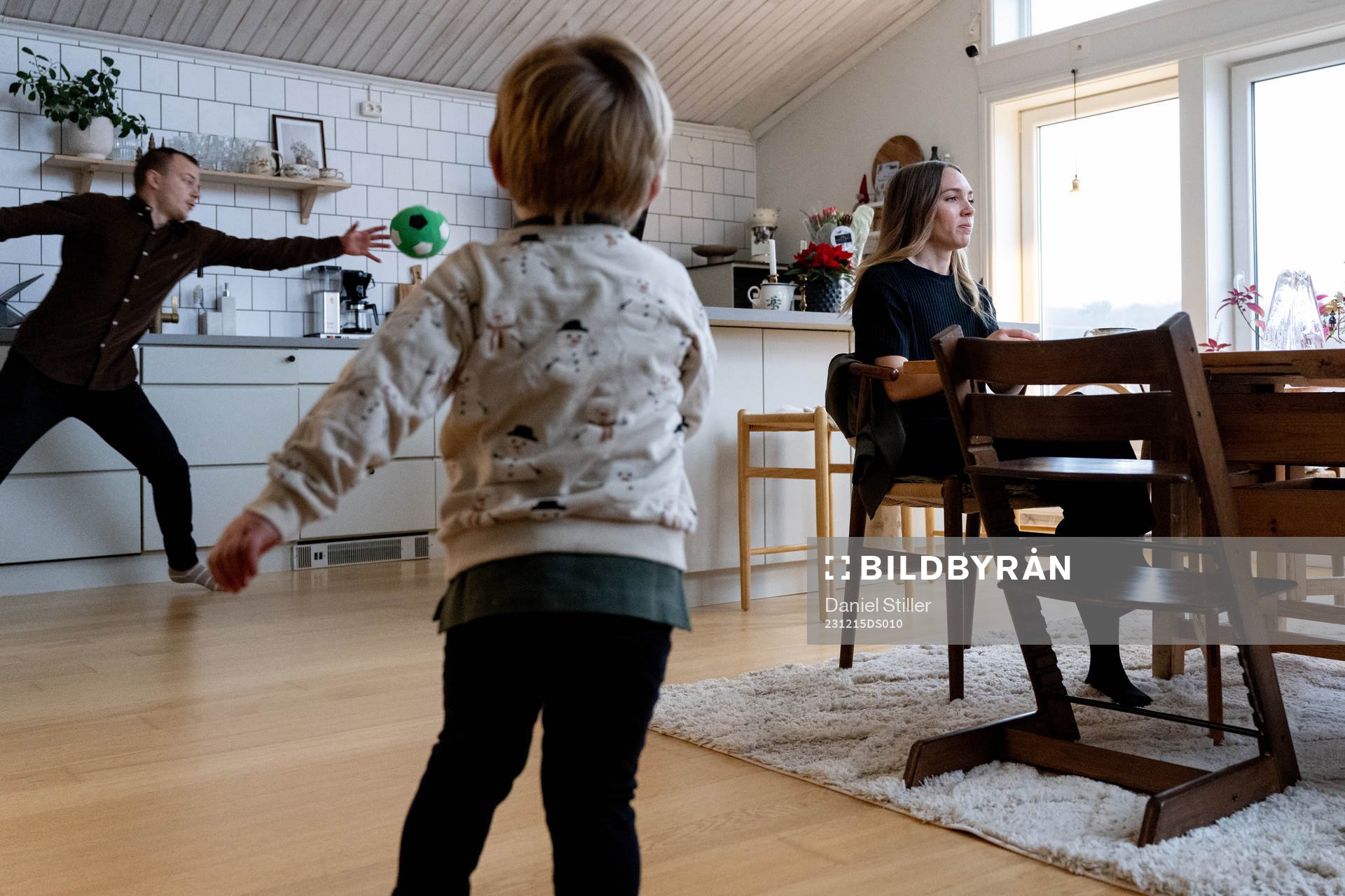 Elin Rubensson med familj