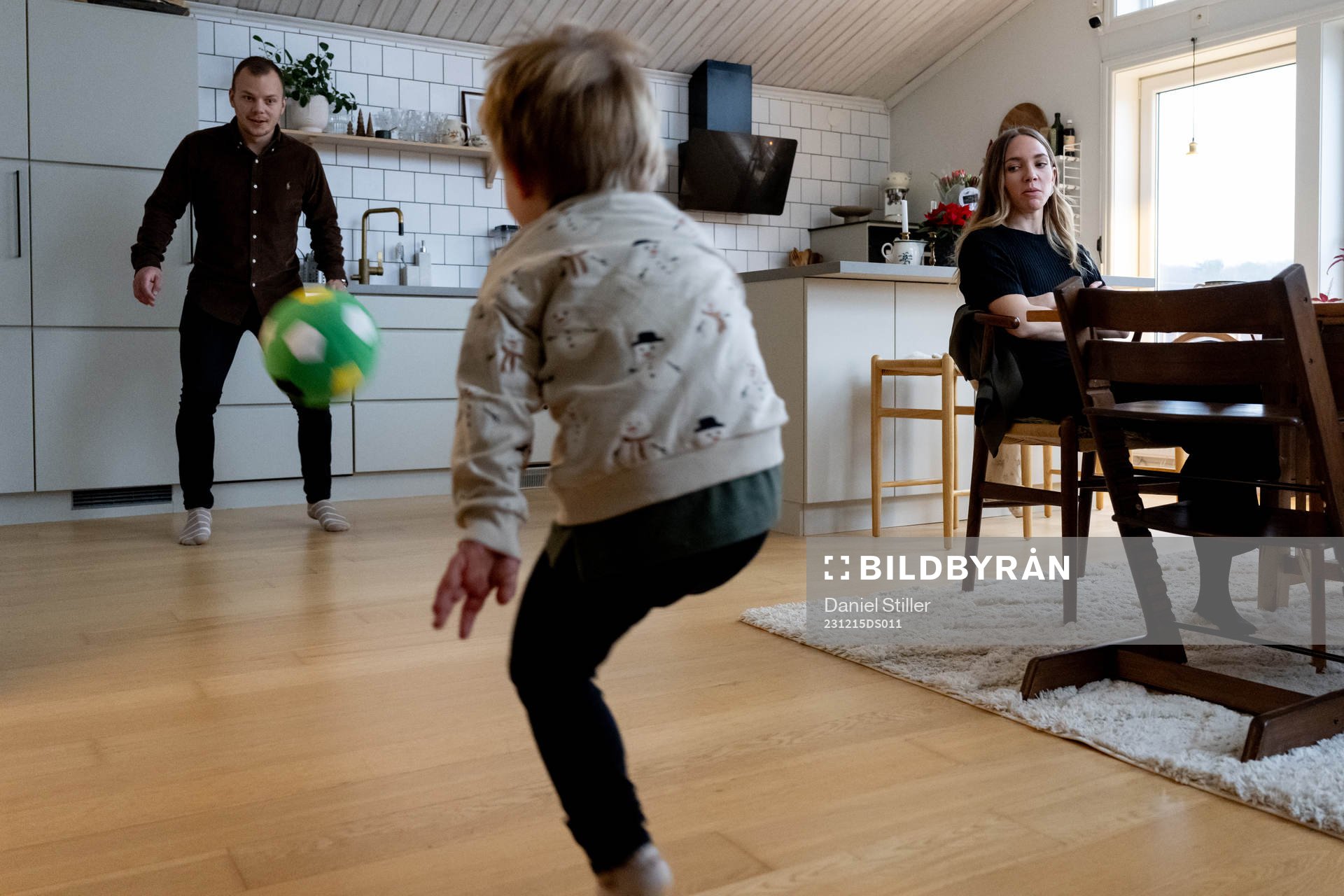 Elin Rubensson med familj