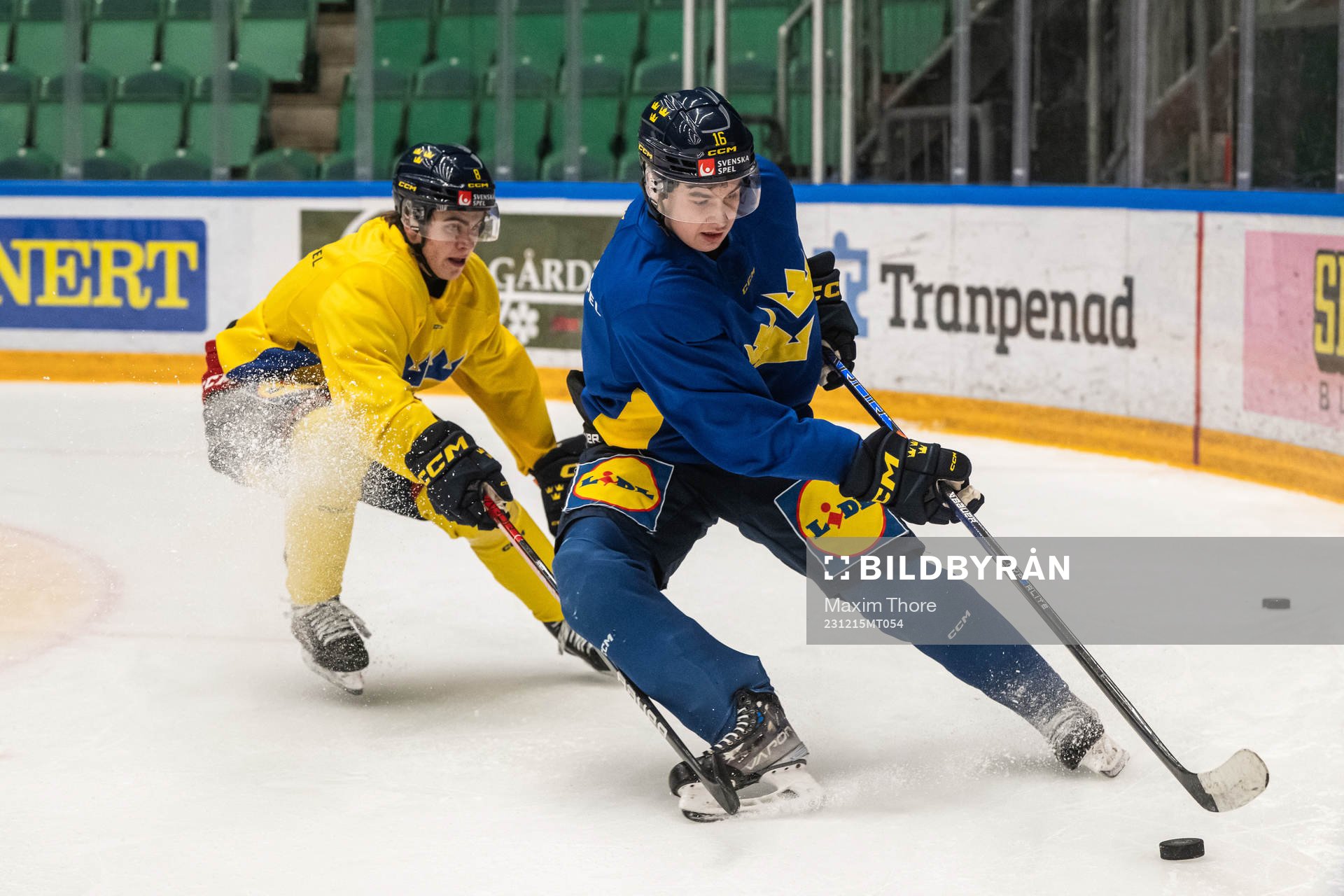 Jakob Norén and Felix Unger Sörum of the Swedish under-20