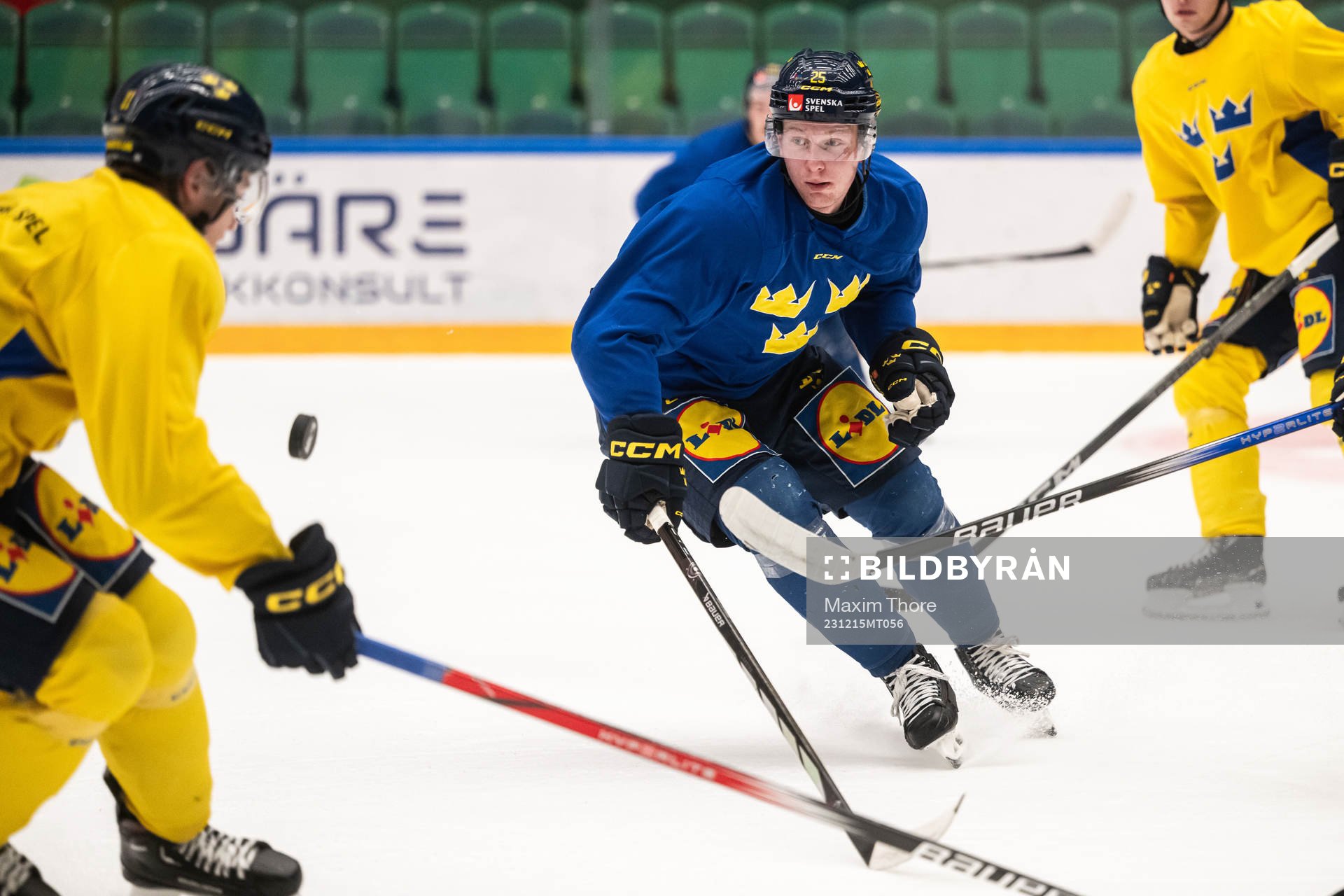 Otto Stenberg of the Swedish under-20 national ice hockey