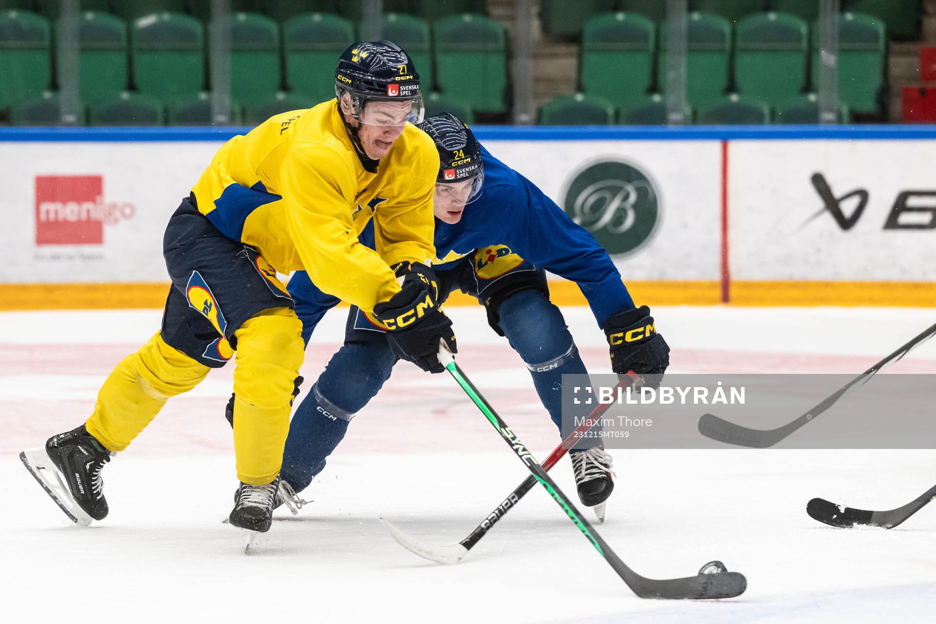 Oskar Pettersson and Axel Sandin-Pellikka of the Swedish