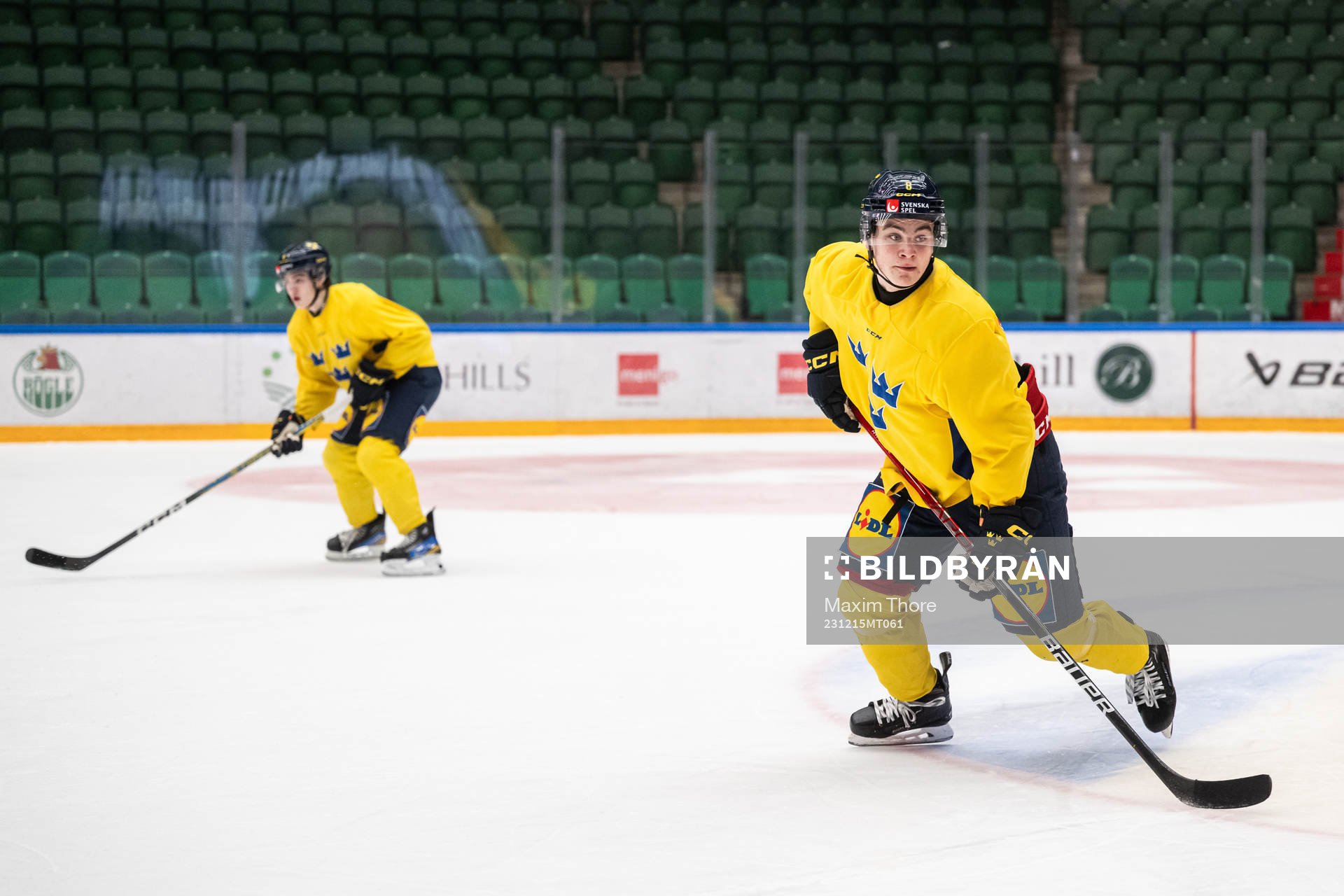 Jakob Norén of the Swedish under-20 national ice hockey