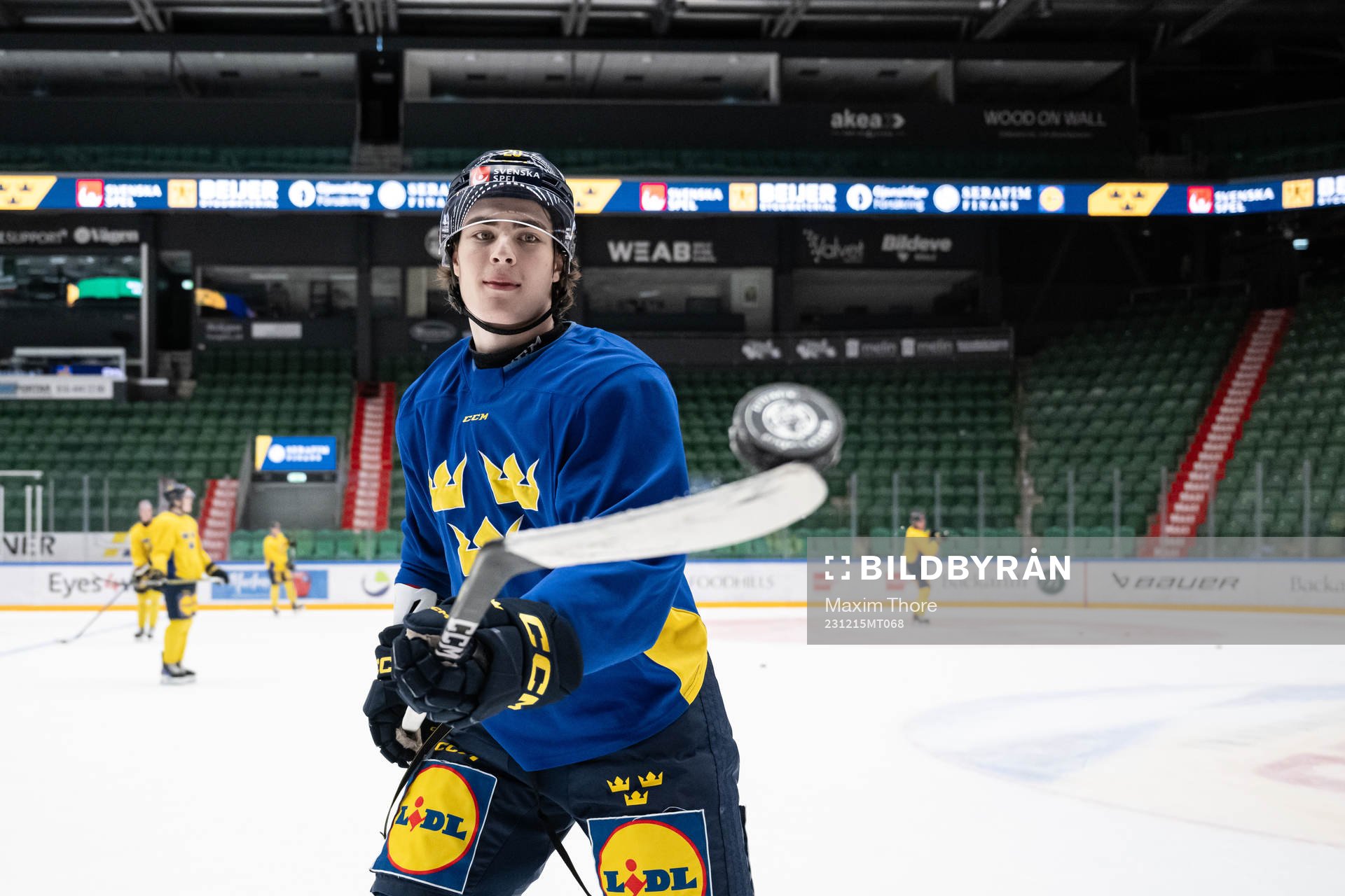 Liam Öhgren of the Swedish under-20 national ice hockey