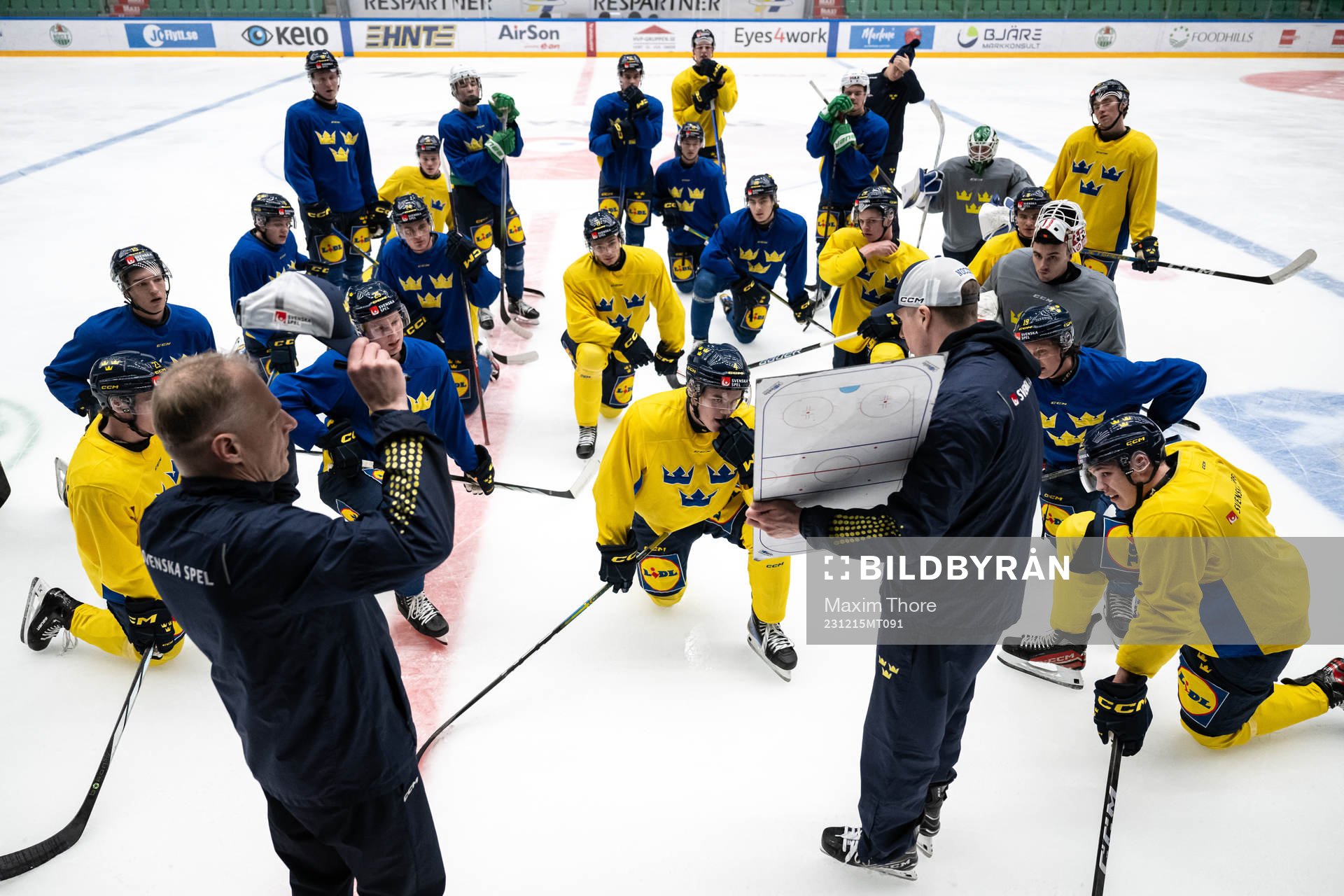 Head coach Magnus Hävelid and assistant coach Pierre