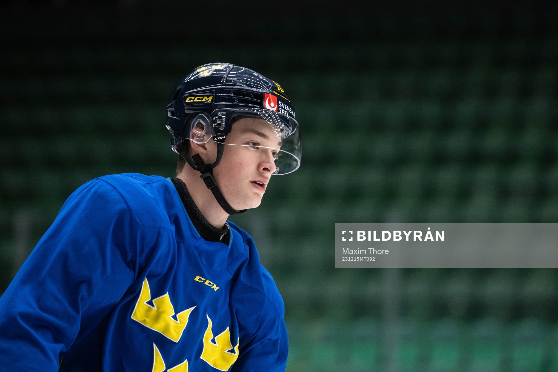 Fabian Wagner of the Swedish under-20 national ice hockey