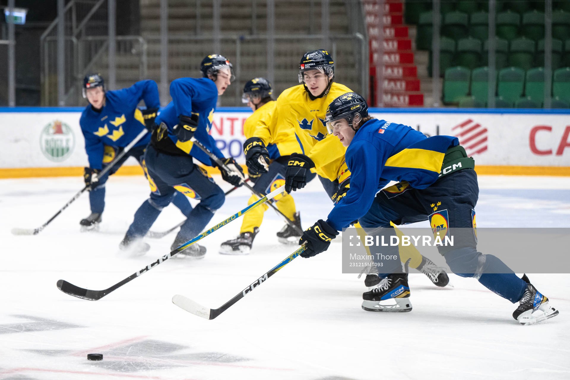 Liam Öhgren of the Swedish under-20 national ice hockey