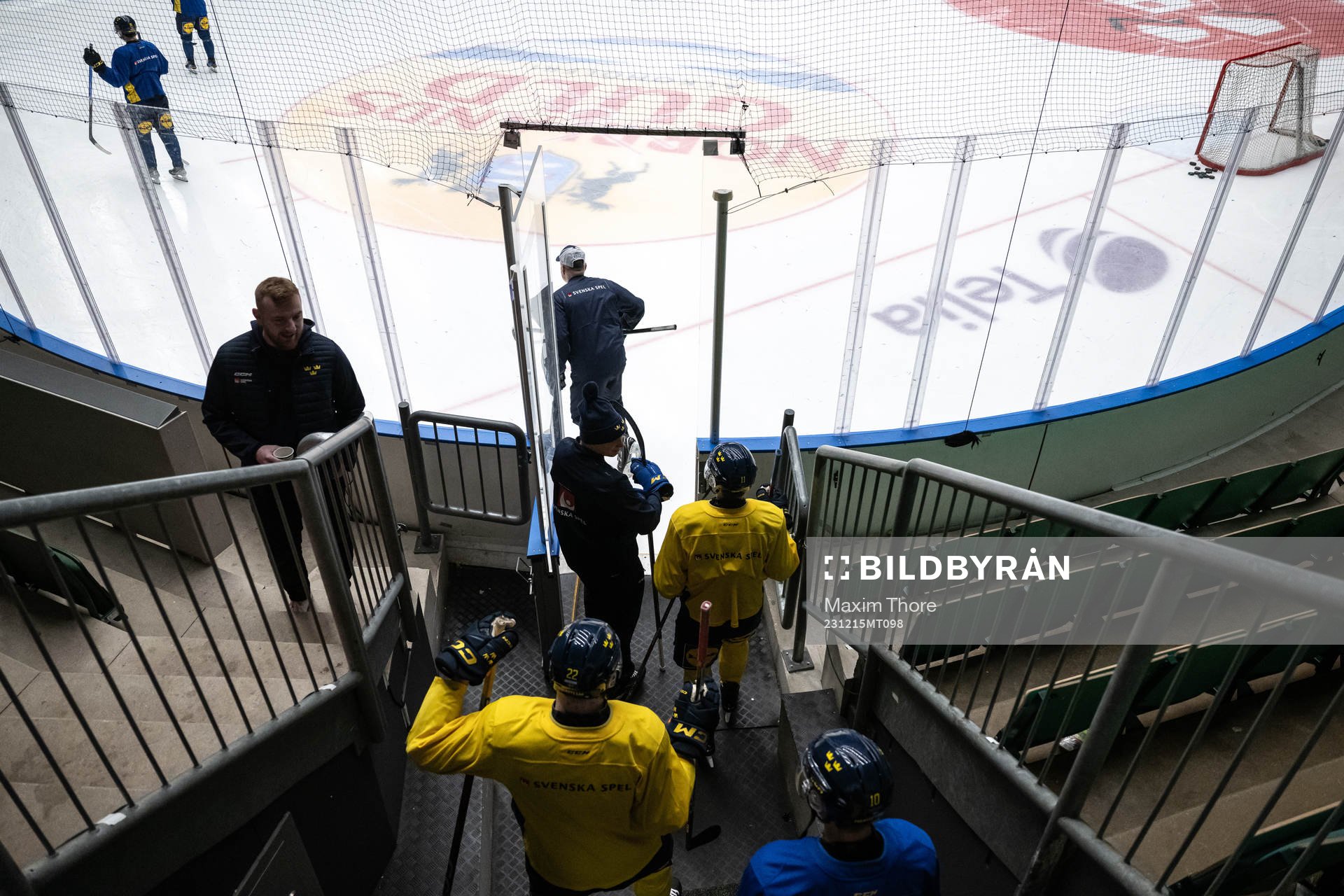 Players of the Swedish under-20 national ice hockey team