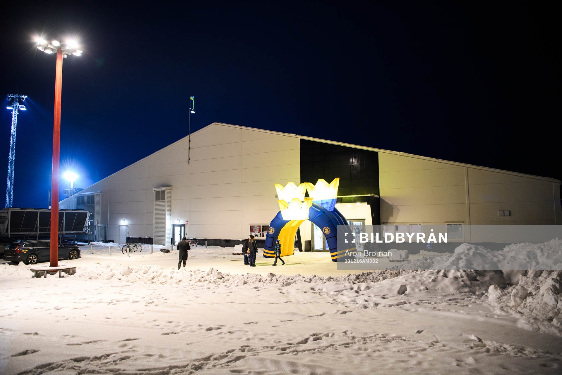 Exteriör vy av Lugnets Ishall