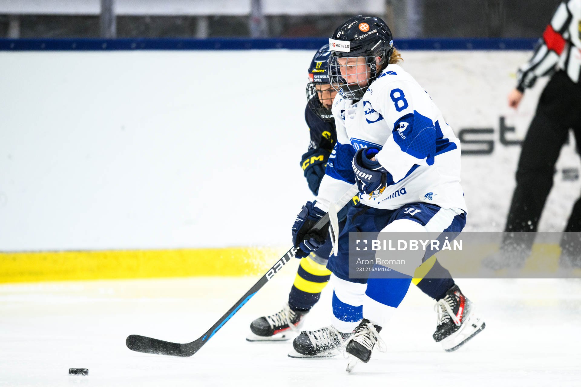 Sveriges Sofie Lundin och Finlands Eve Savander