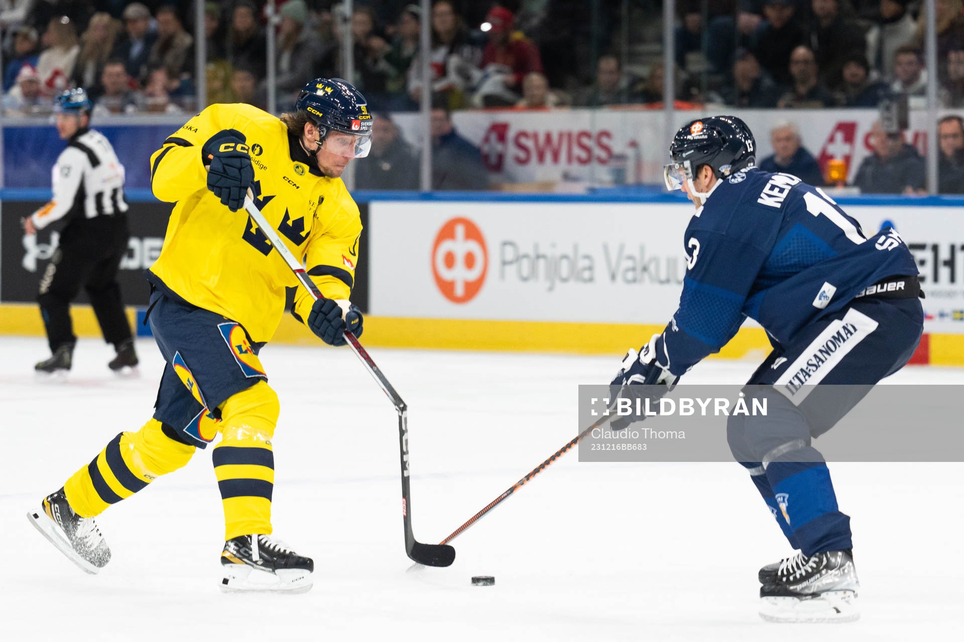 Jesper Olofsson of Sweden and Valtteri Kemilainen of