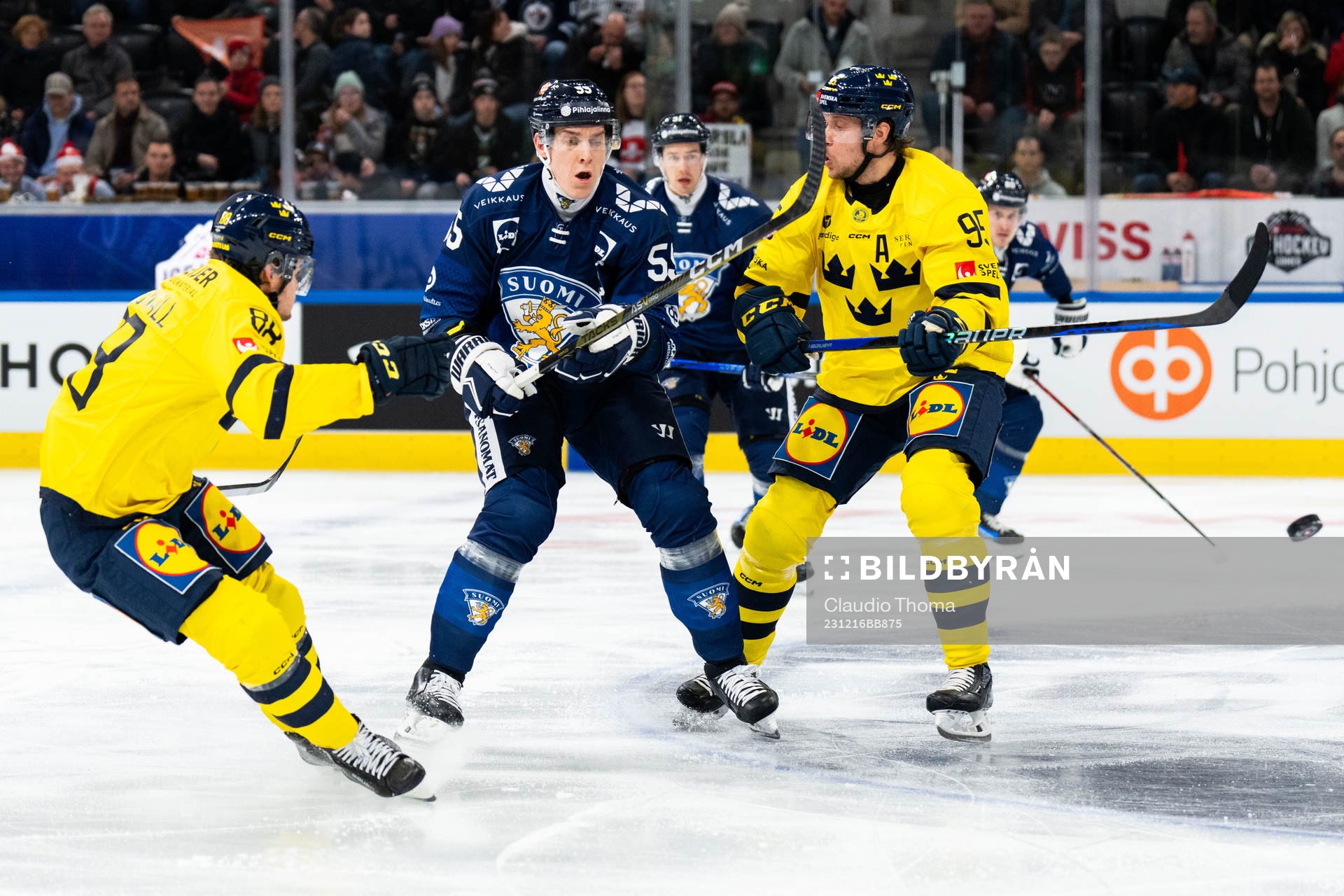 Malte Strömwall and Jacob de la Rose of Sweden against
