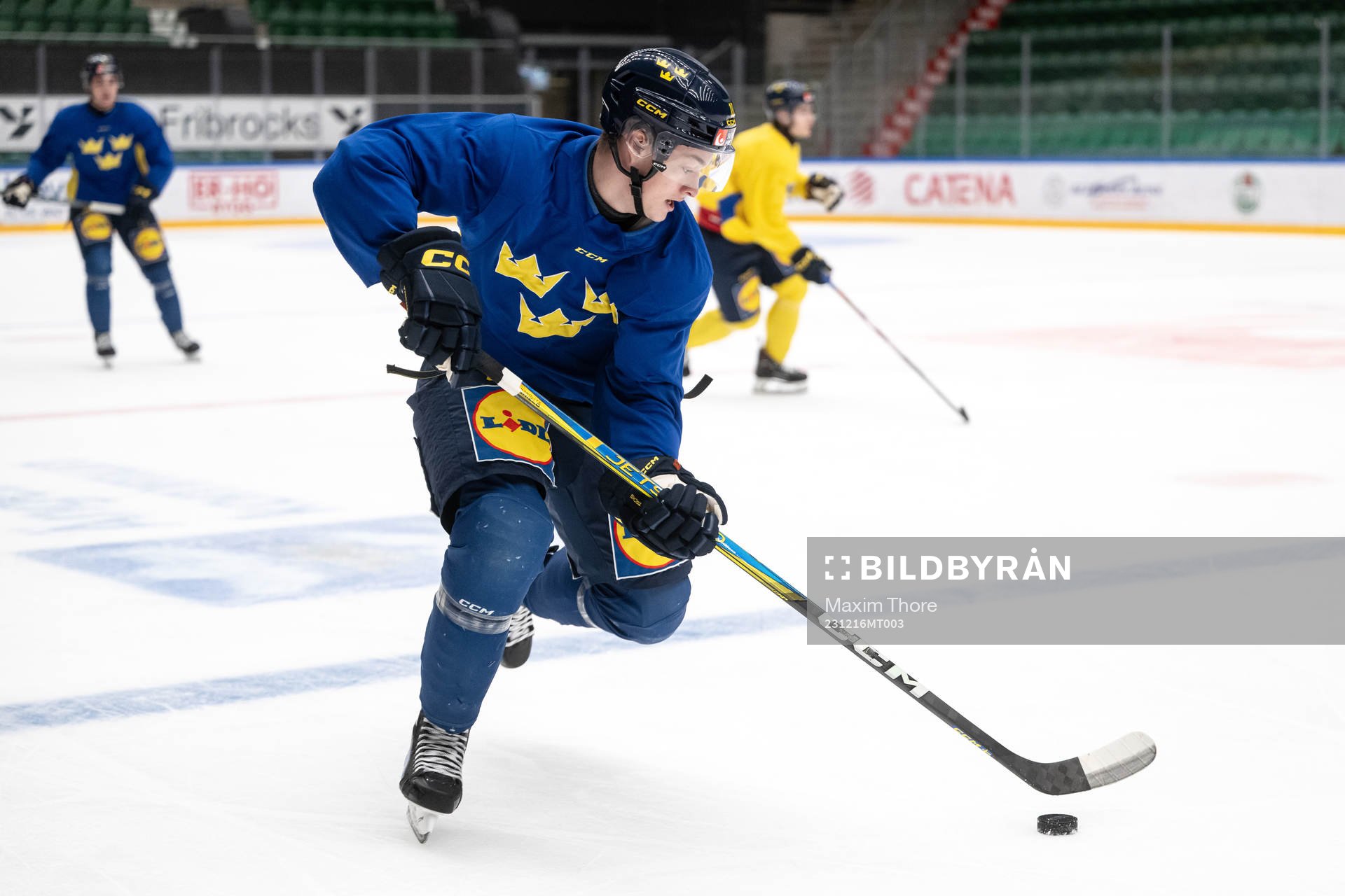 Fabian Wagner of the Swedish under-20 national ice hockey