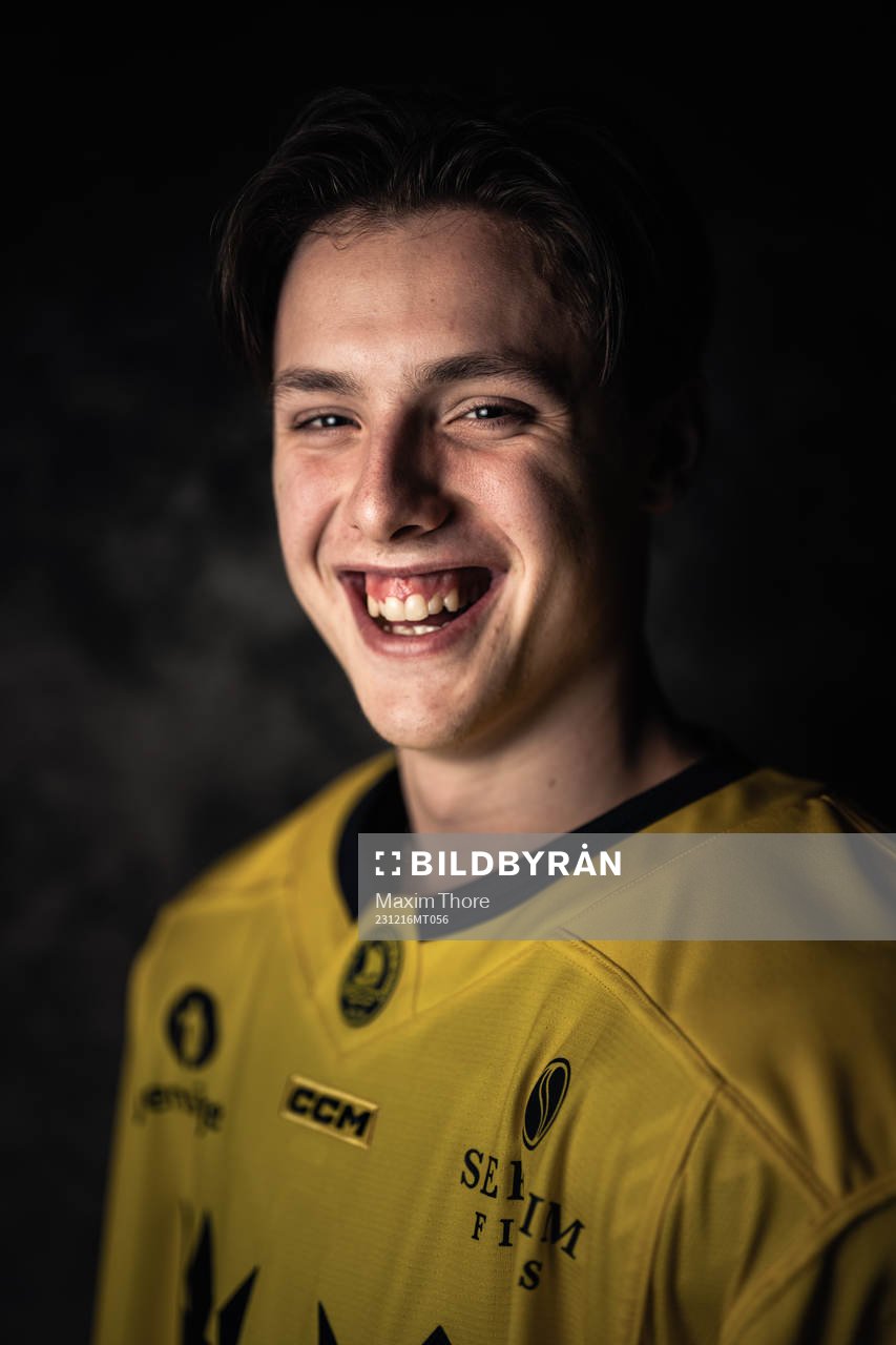 Anton Johansson of the Swedish under-20 national ice hockey