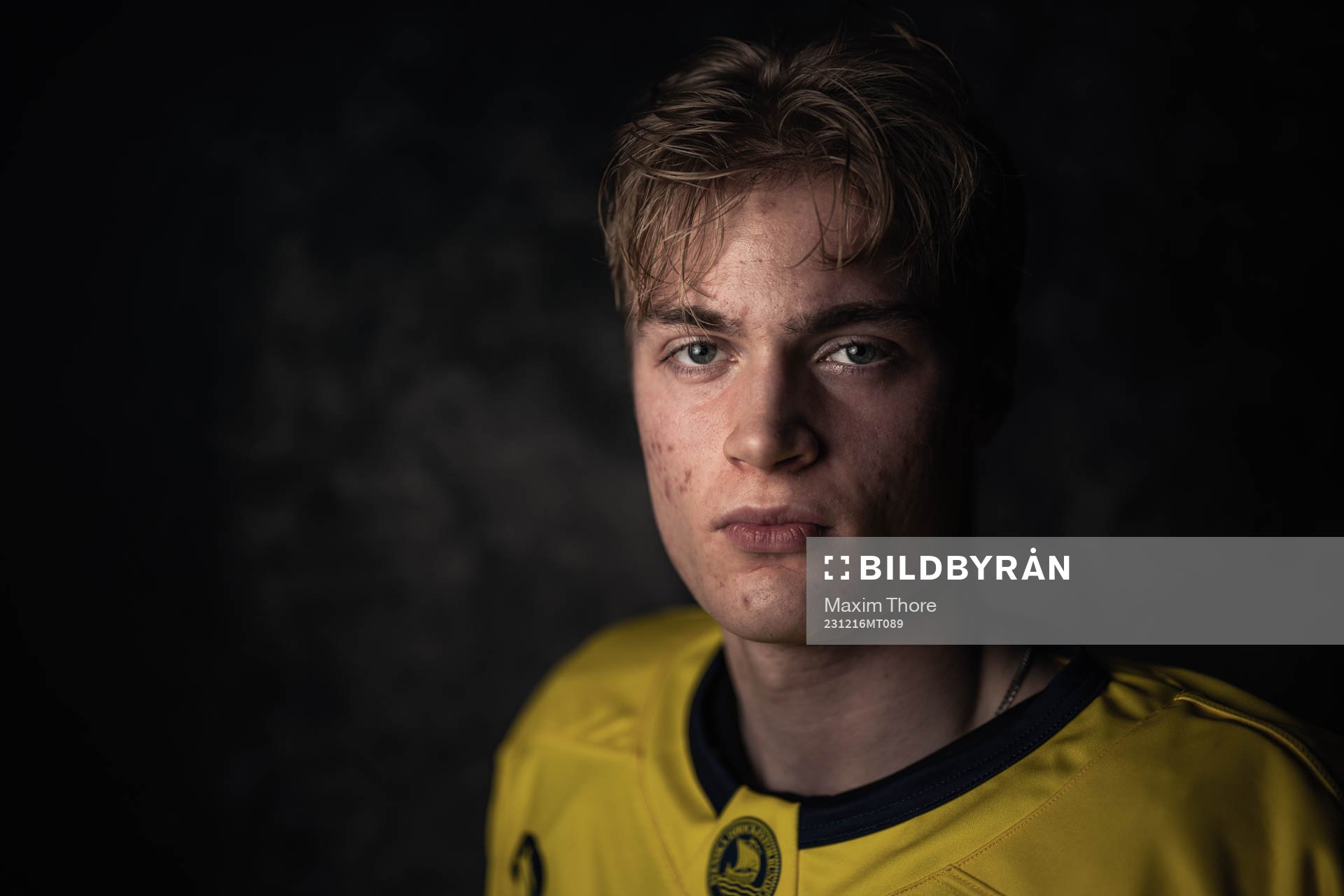 Tom Willander of the Swedish under-20 national ice hockey