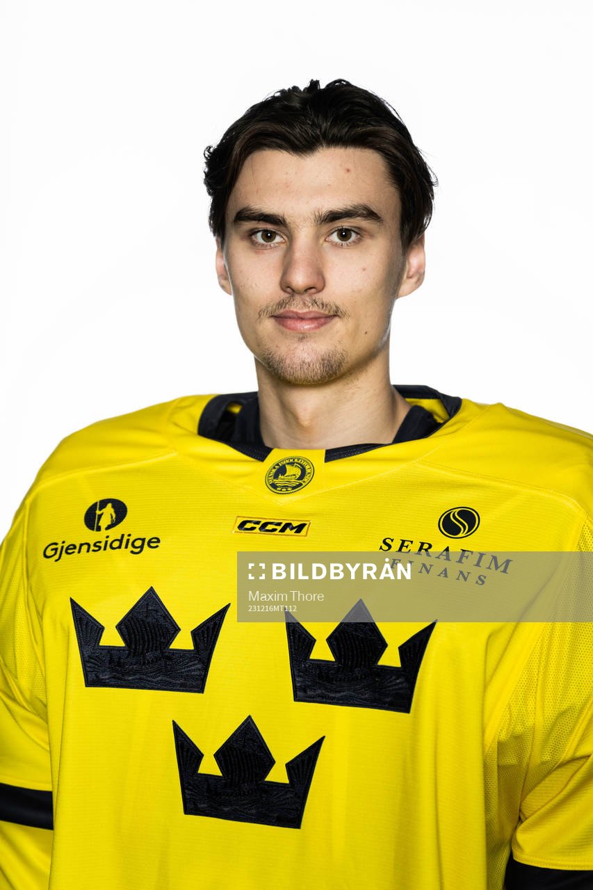 Goaltender Kevin Reidler of the Swedish under-20 national