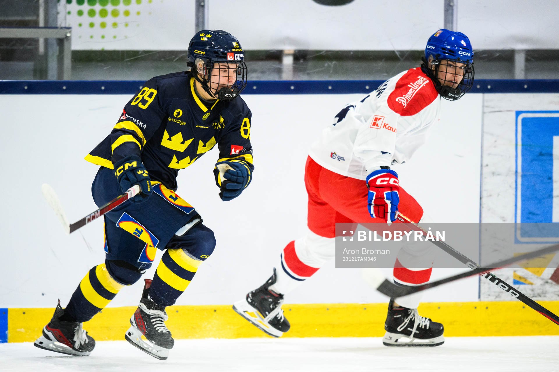 Sveriges Nicole Hall och Tjeckiens Daniela Pejsova