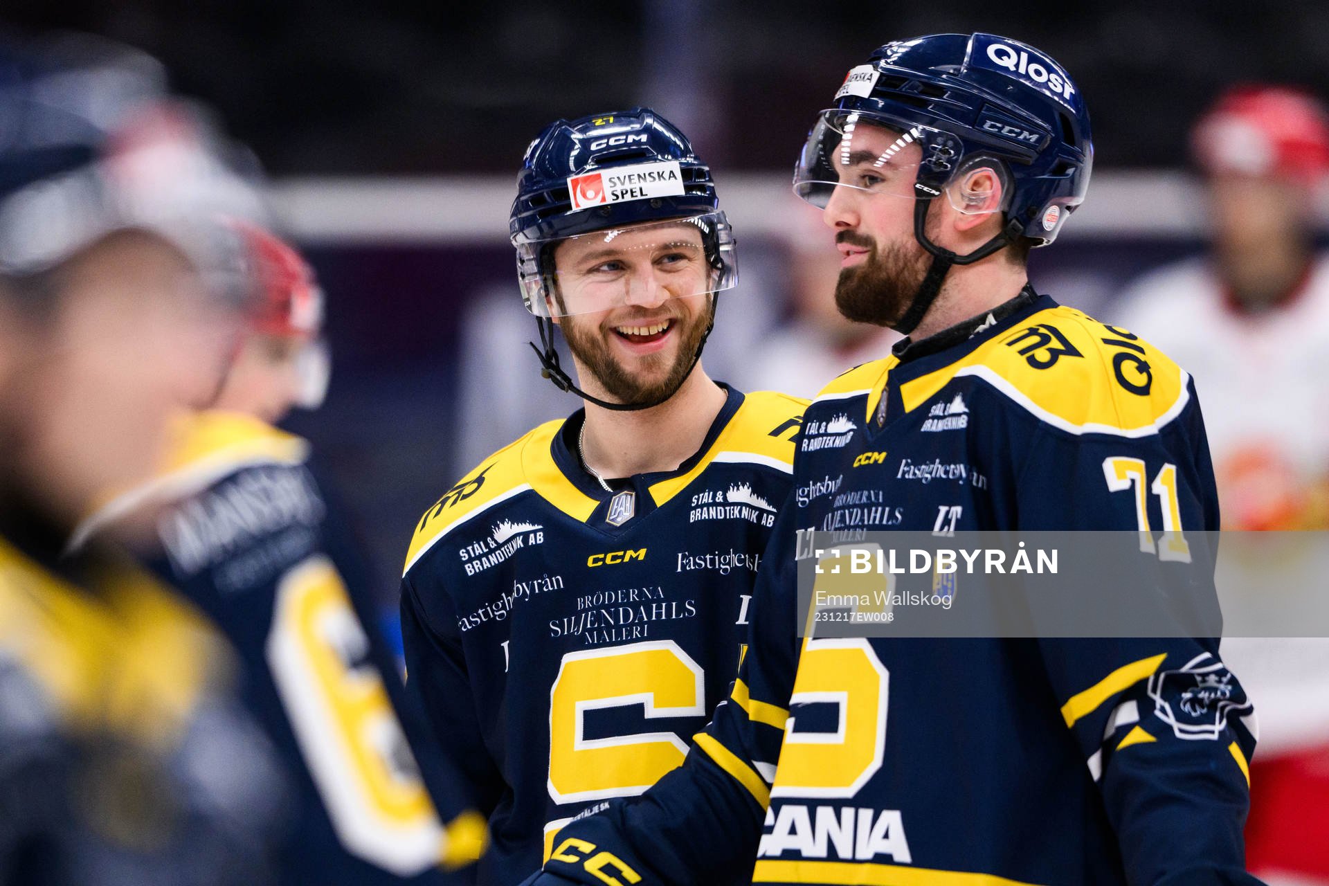 Södertäljes Daniel Norbe och Dominic Turgeon