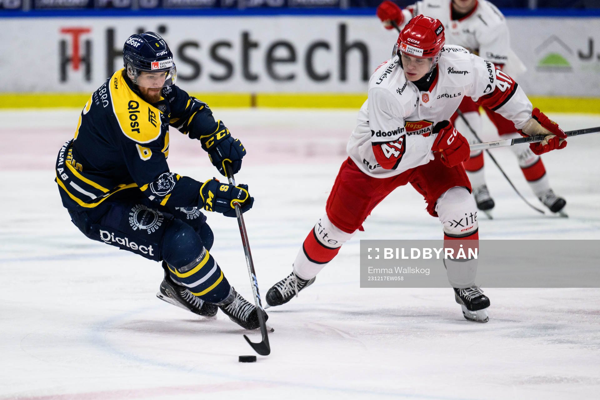 Södertäljes Olli Vainio och Almtunas Valdemar Johansson
