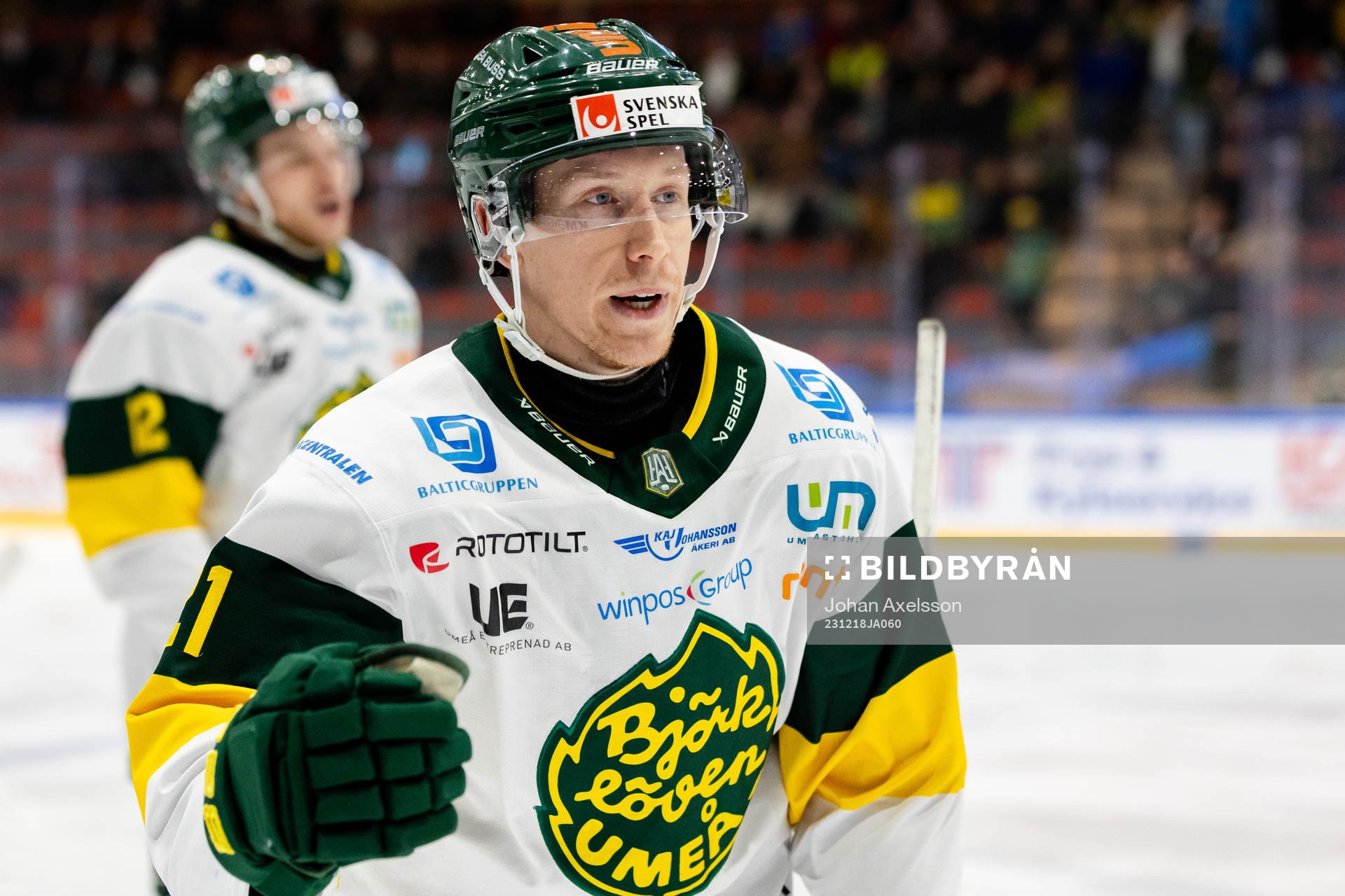 Björklövens Myles Powell jublar