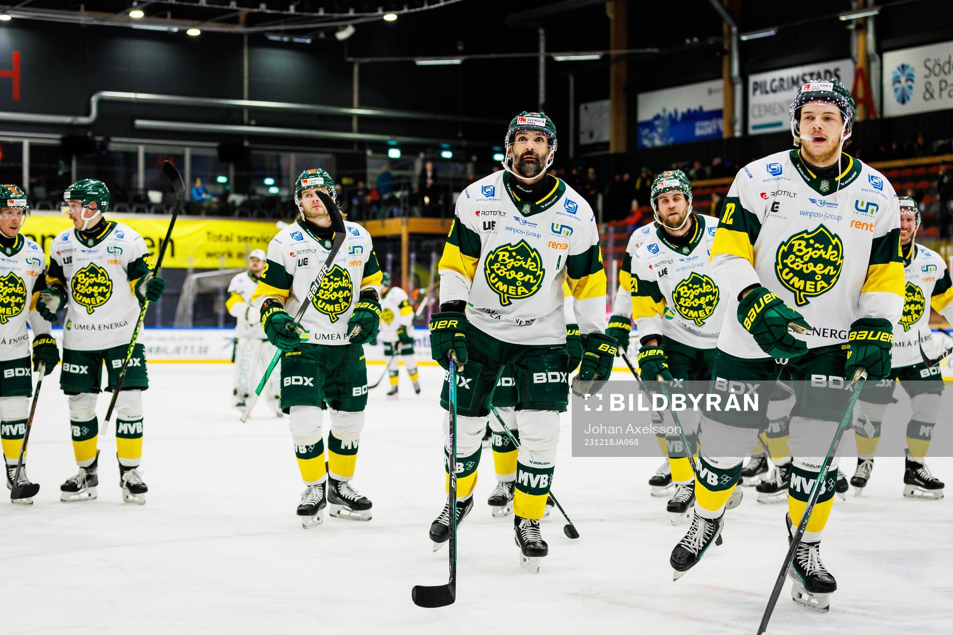 Björklövens Daniel Rahimi jublar