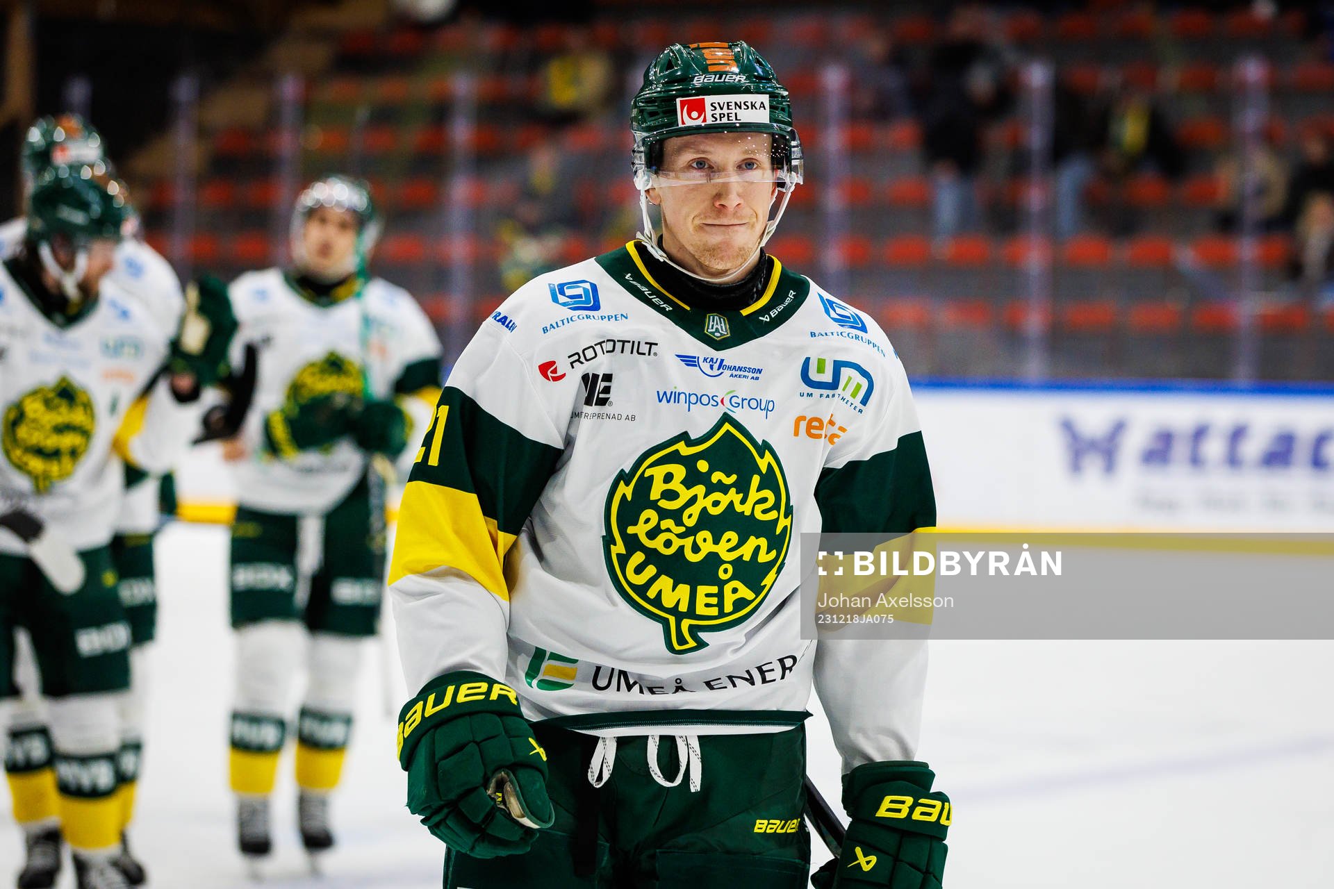 Björklövens Myles Powell jublar