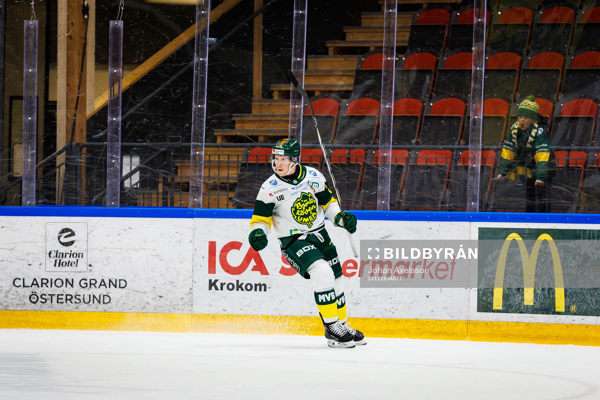 Björklövens Myles Powell  jublar