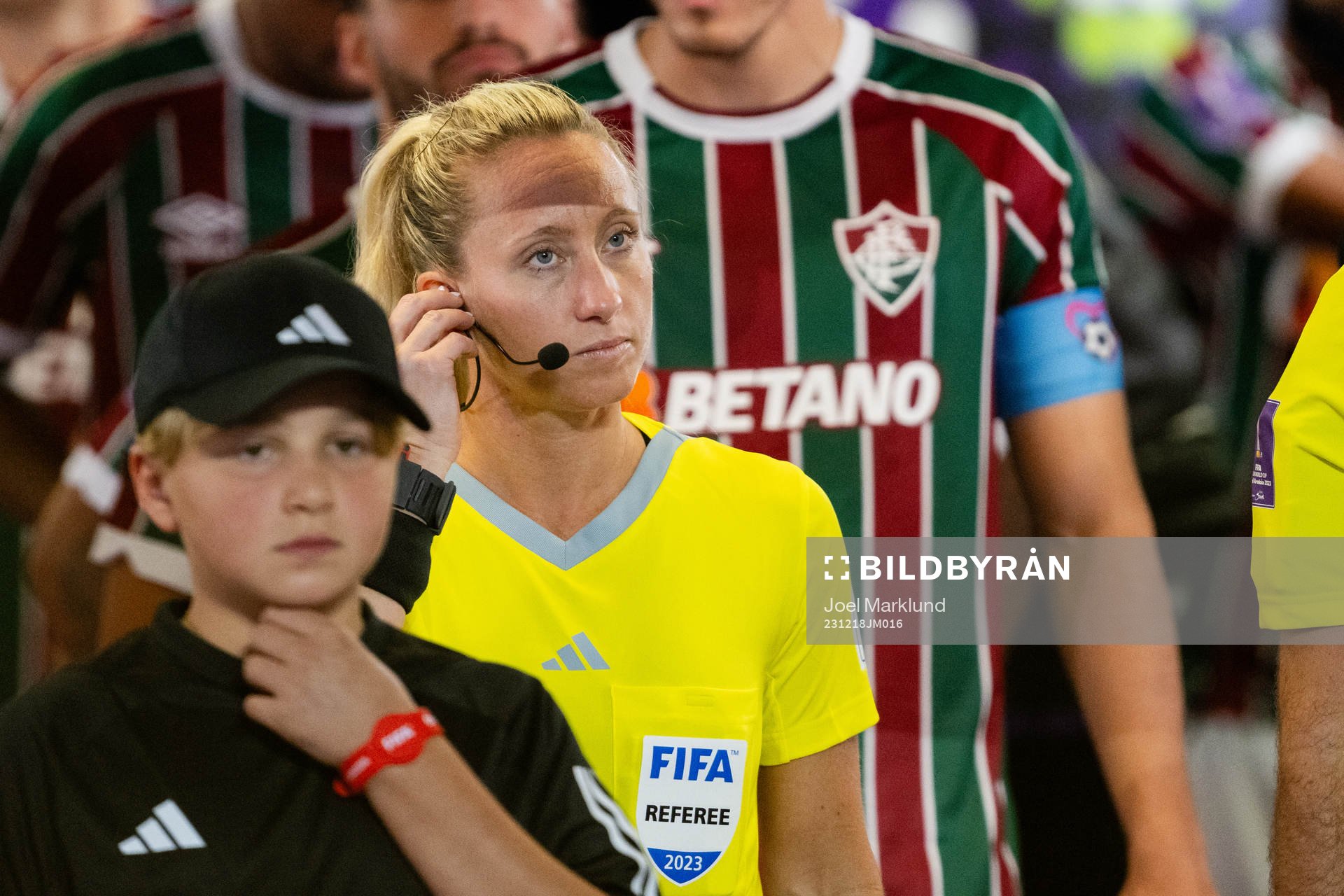 Fourth Official Tori Penso ahead of the FIFA Club World Cup semifinal match between Fluminense and Al Ahly on December 18, 2023 in Jeddah.