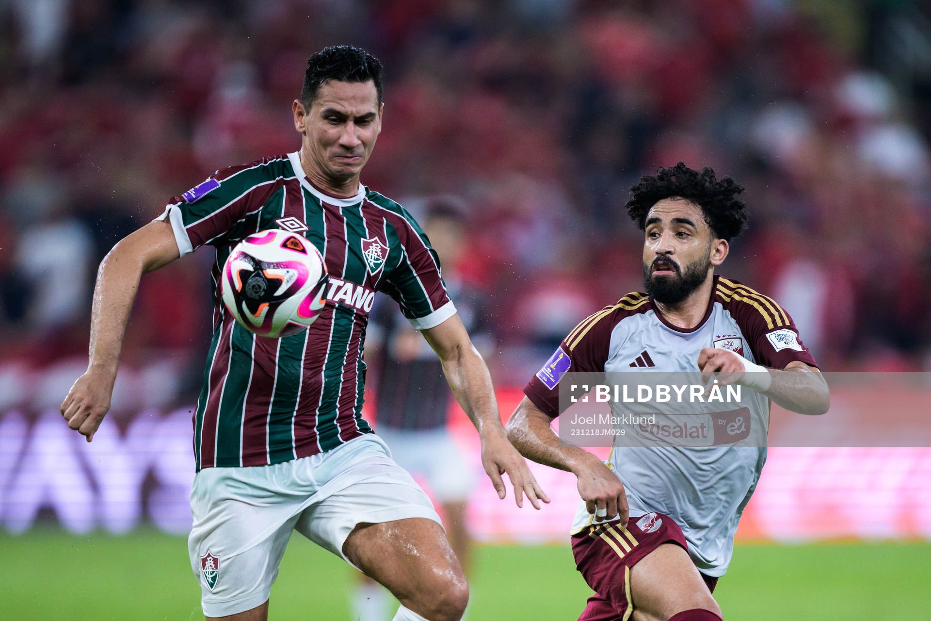 Ganso of Fluminense and Marawan Attia of Al Ahly