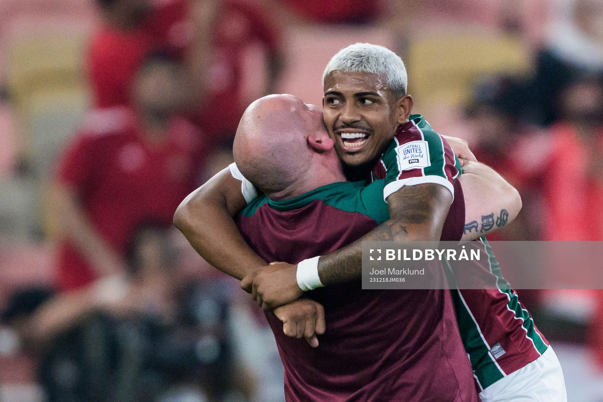 John Kennedy of Fluminense celebrates