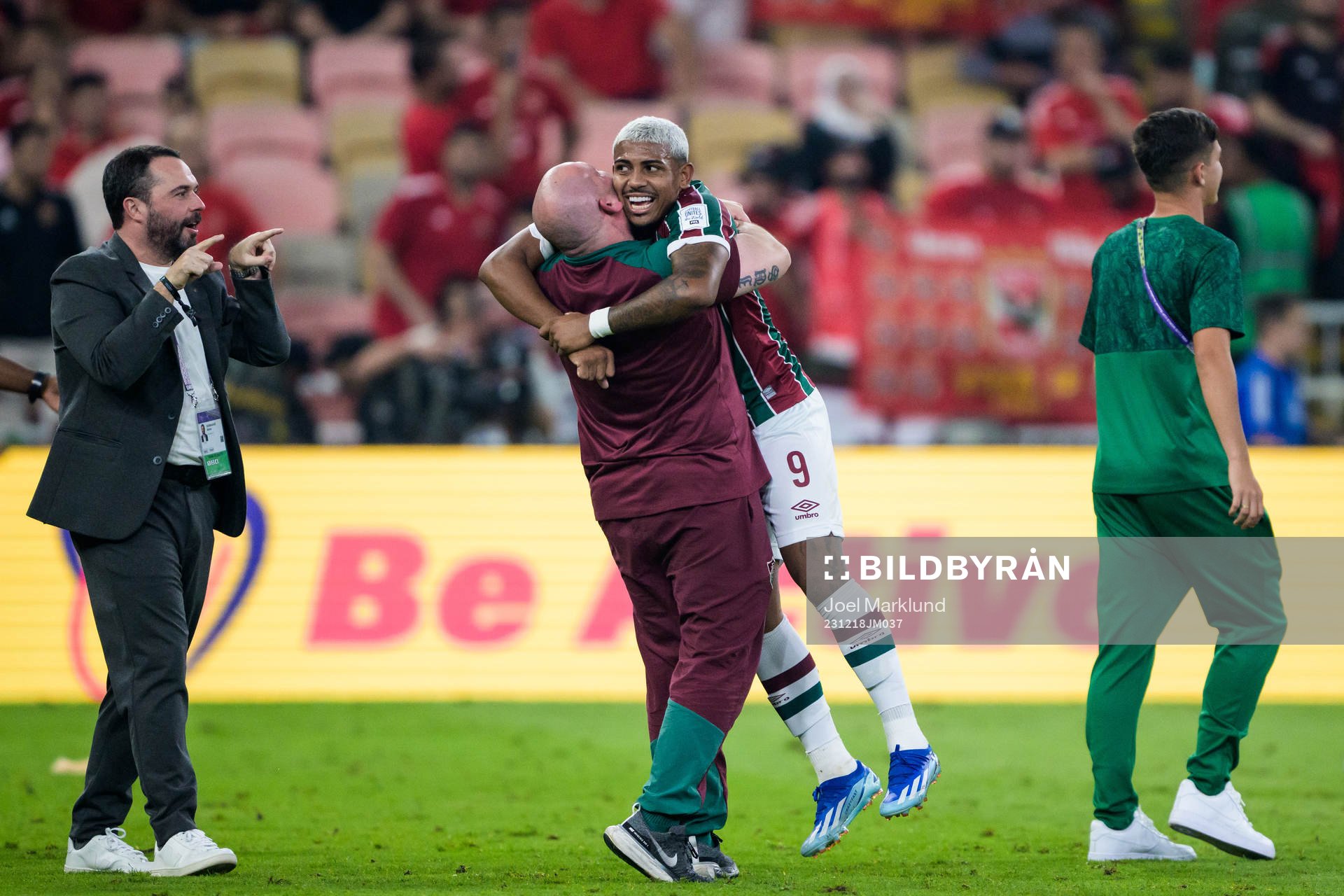 John Kennedy of Fluminense celebrates