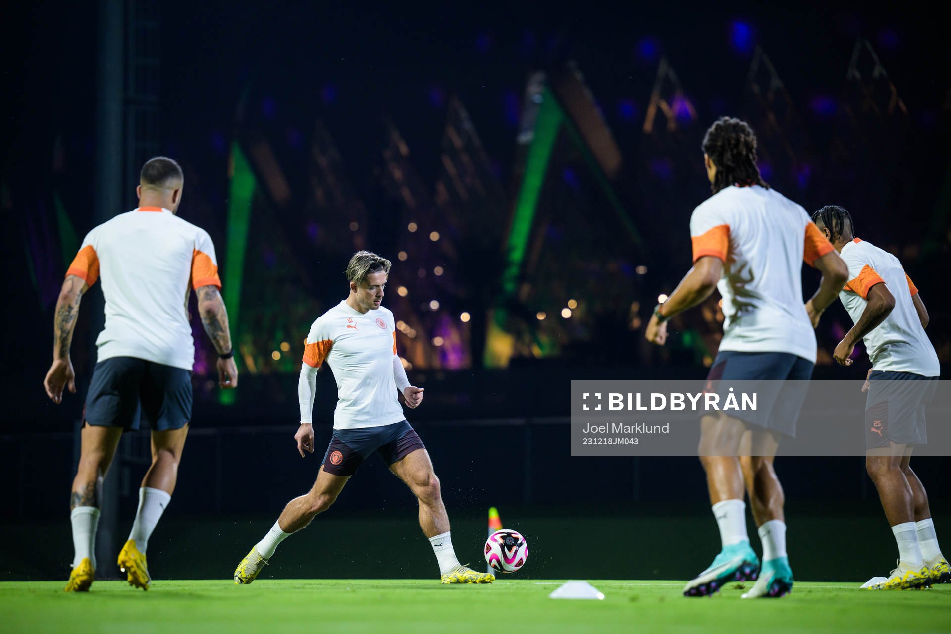 Jack Grealish of Manchester City at a training session